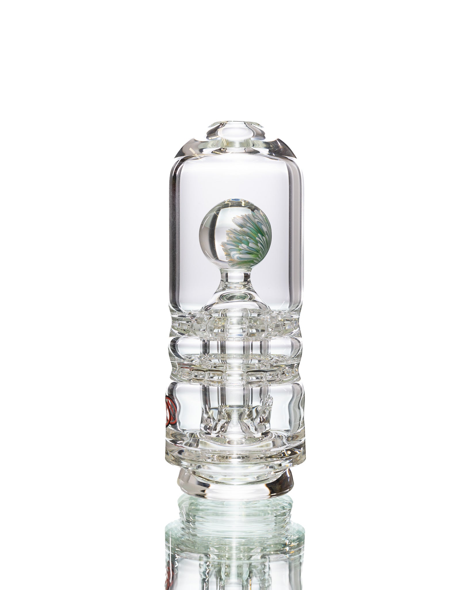 Galloway Glass -  Sea Foam/Clear Puffco Topper