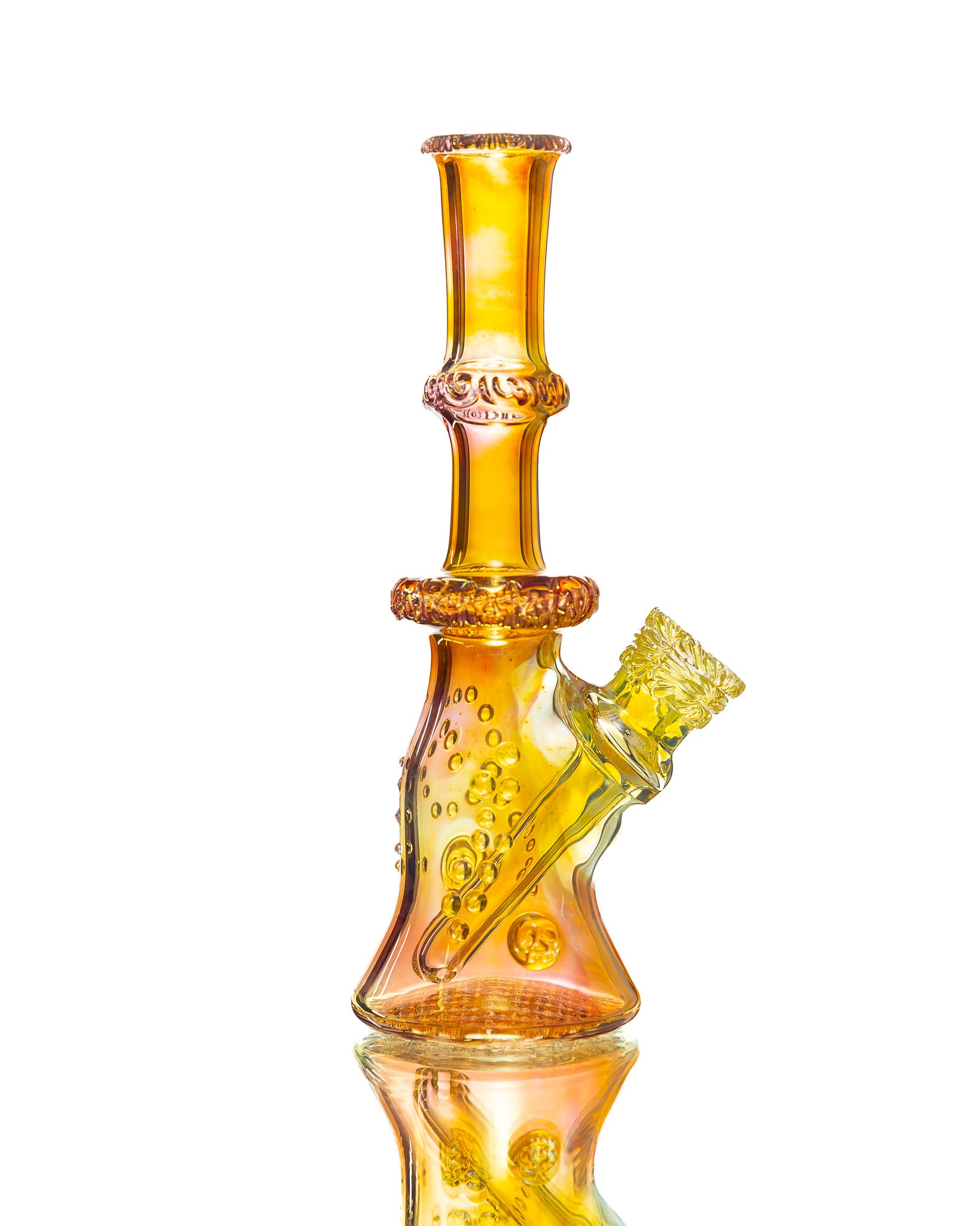 Hensley Glass - Orange/Yellow Poison Bottle Rig