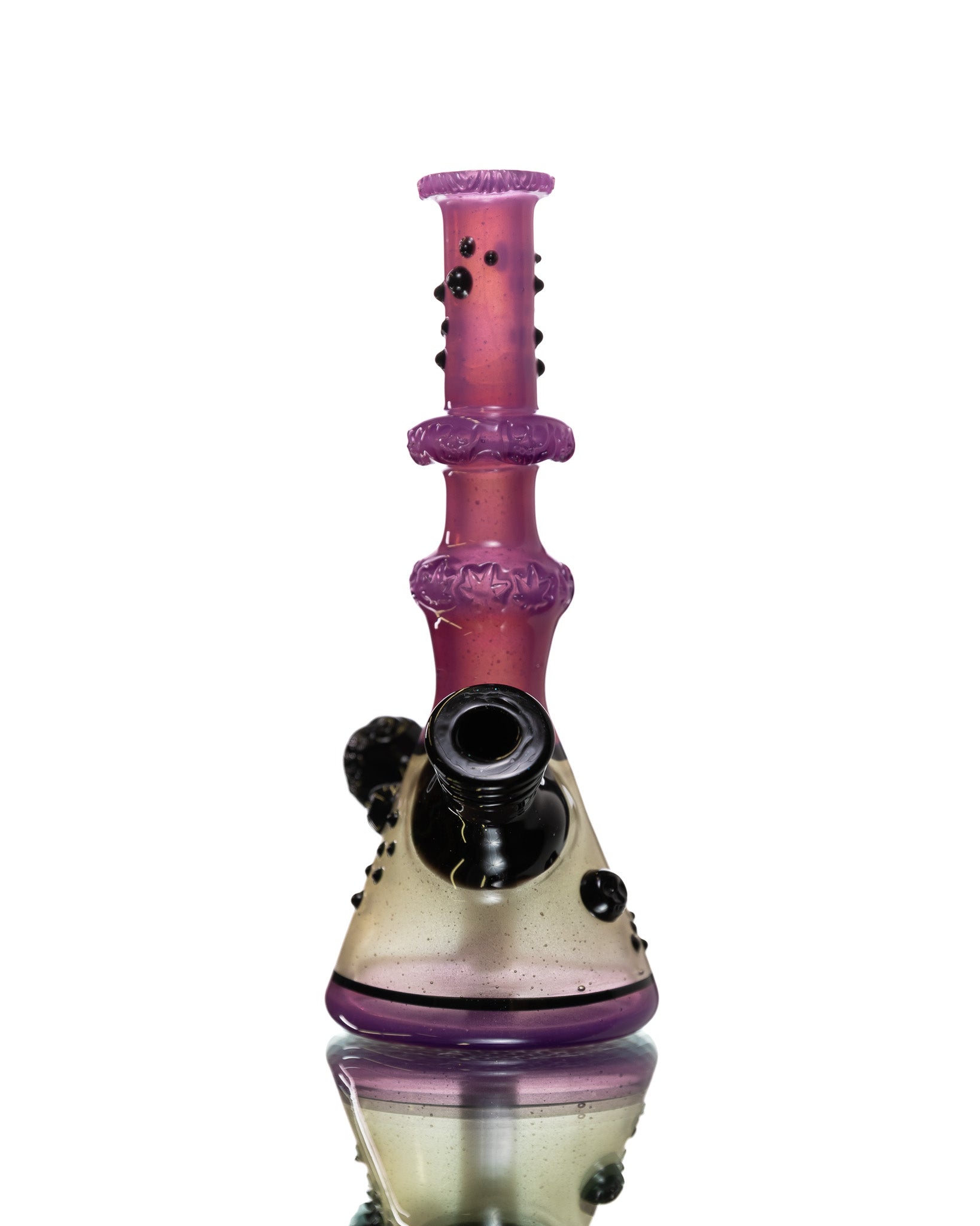 Hensley Glass - Poison Bottle Jammer - Purple, White & Black