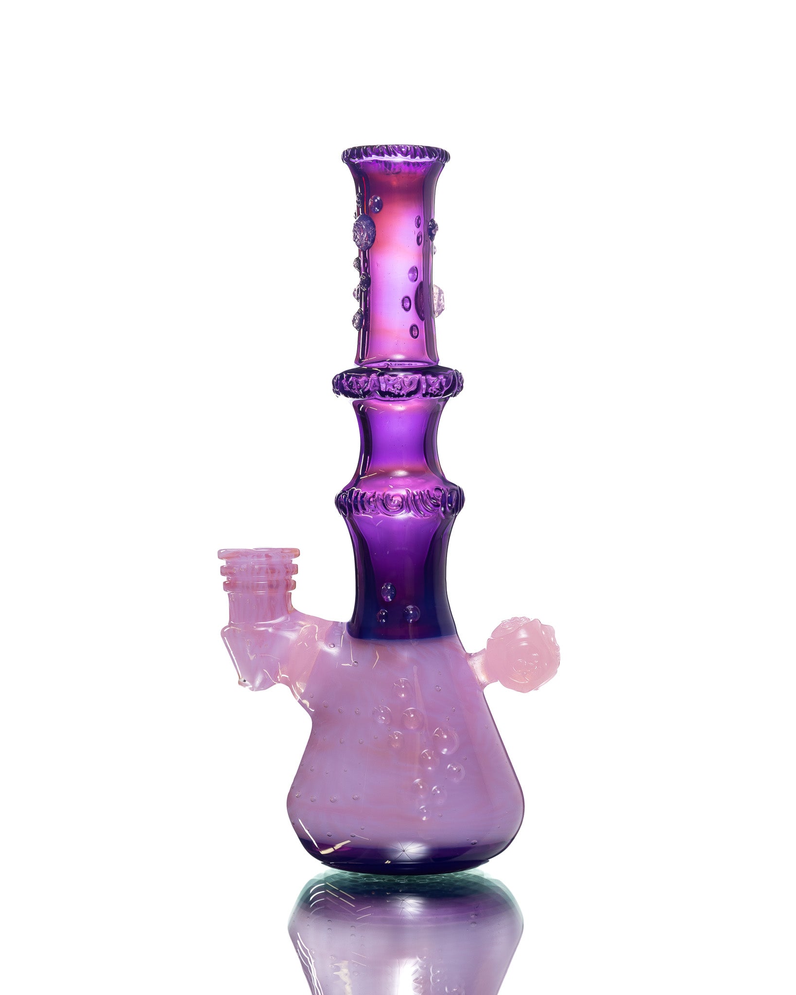 Hensley Glass - Poison Bottle Jammer - Purple & Pink