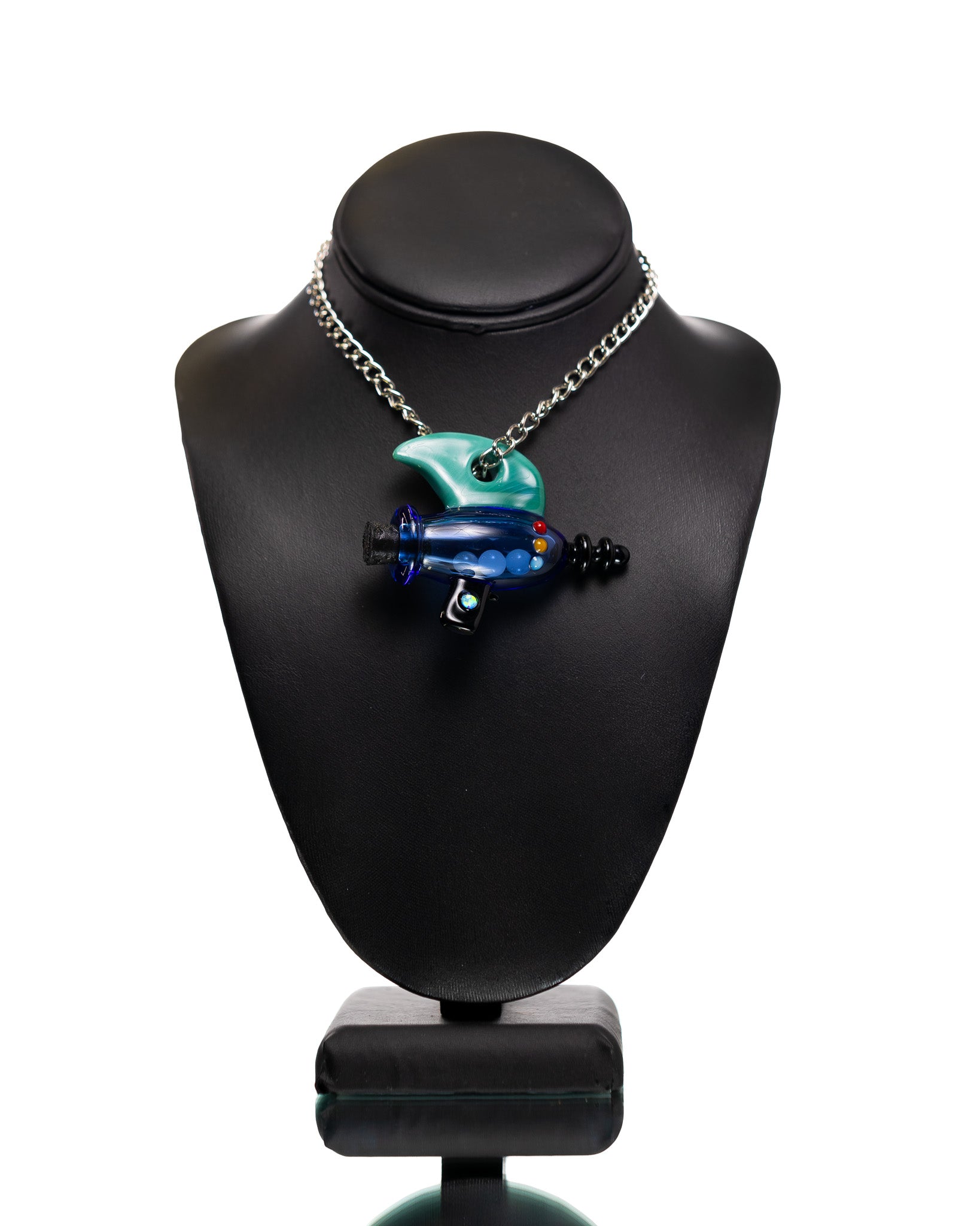 Torchress Glass - Blue/Teal Ray Gun Pendant