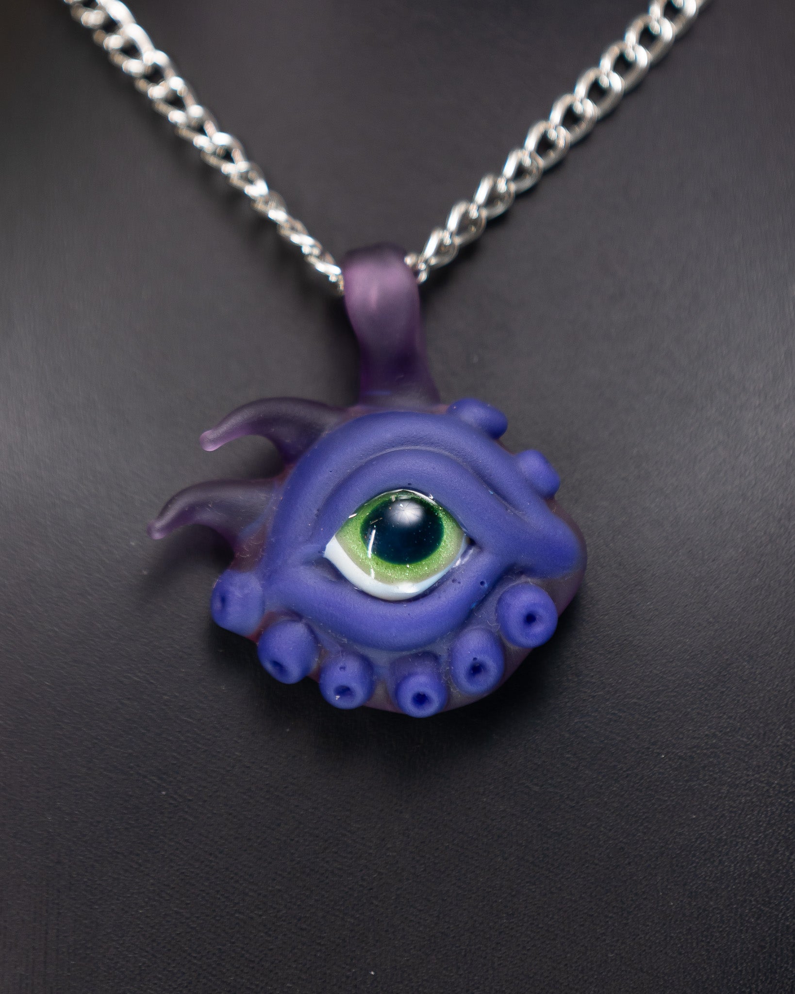 Purple/Green Eye Pendant