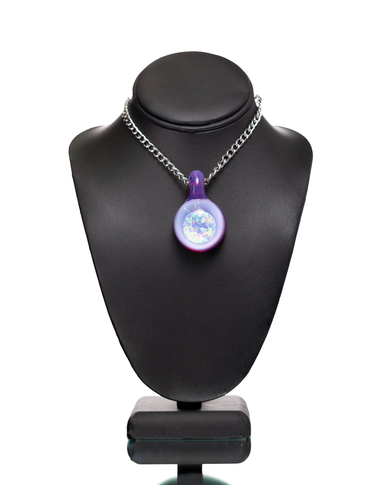 Purple Encased Opal Pendant