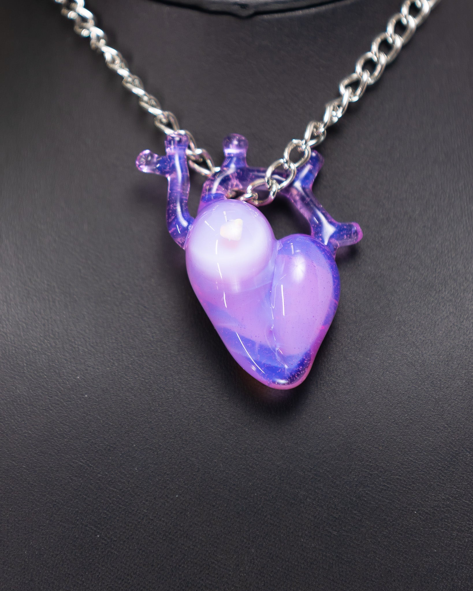 Pink/Purple Heart Pendant