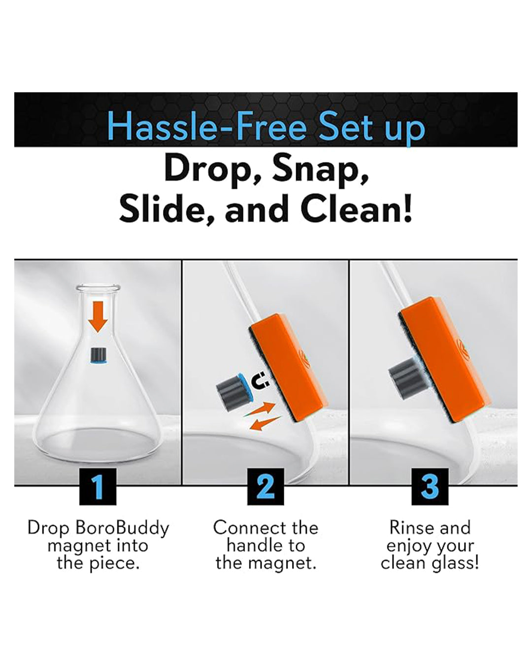 Boro Buddy - Magnetic Glass Cleaner