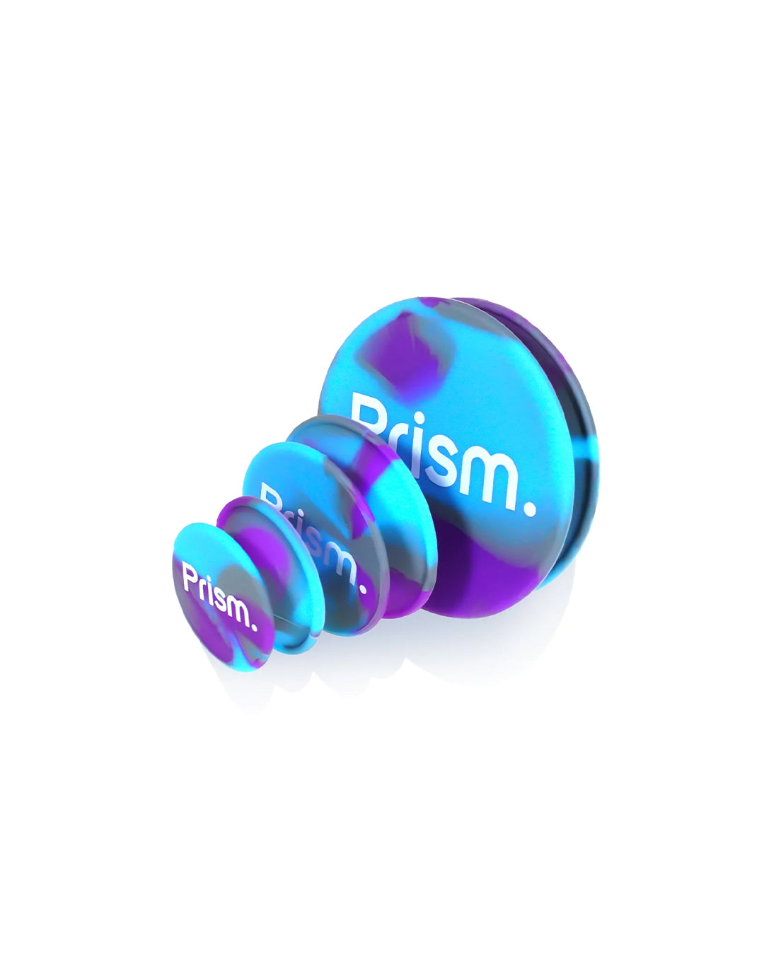 Prism Water Pipes - Silicone Cleaning Caps - Blue & Purple