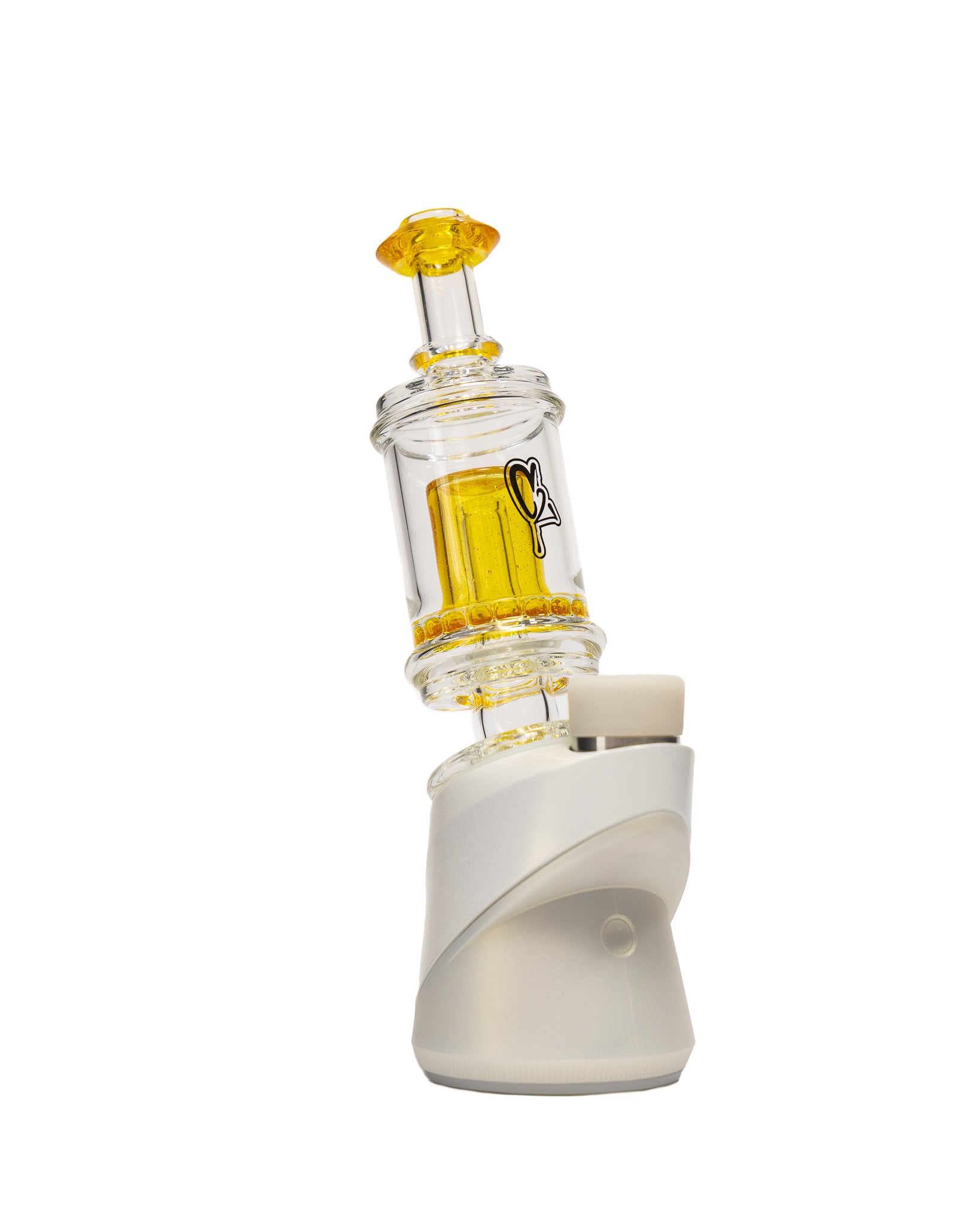 C2 Custom Creations - Puffco Attachment - Clear & Yellow