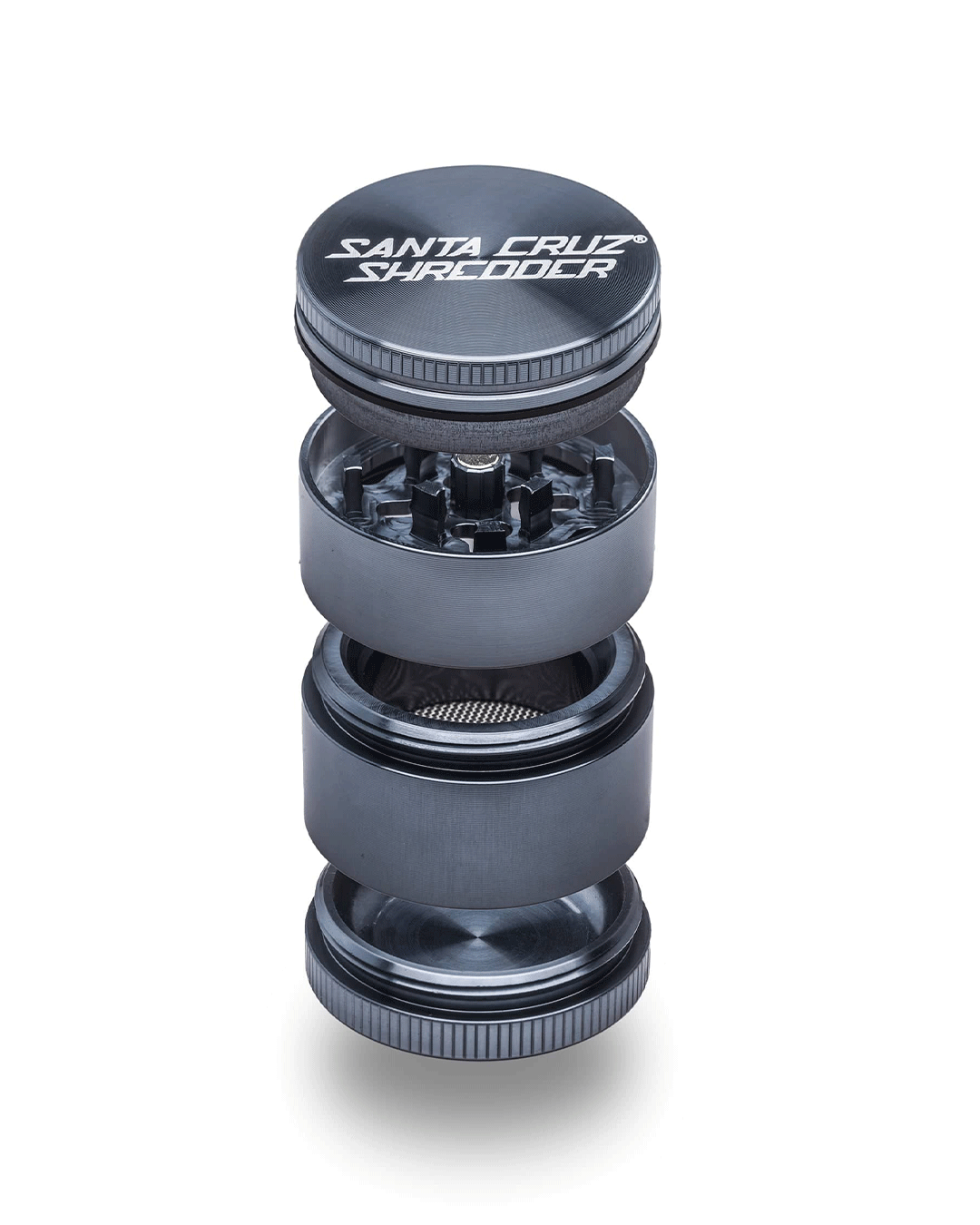 Santa Cruz Shredder - Aluminum 4 Piece Herb Grinders - Small