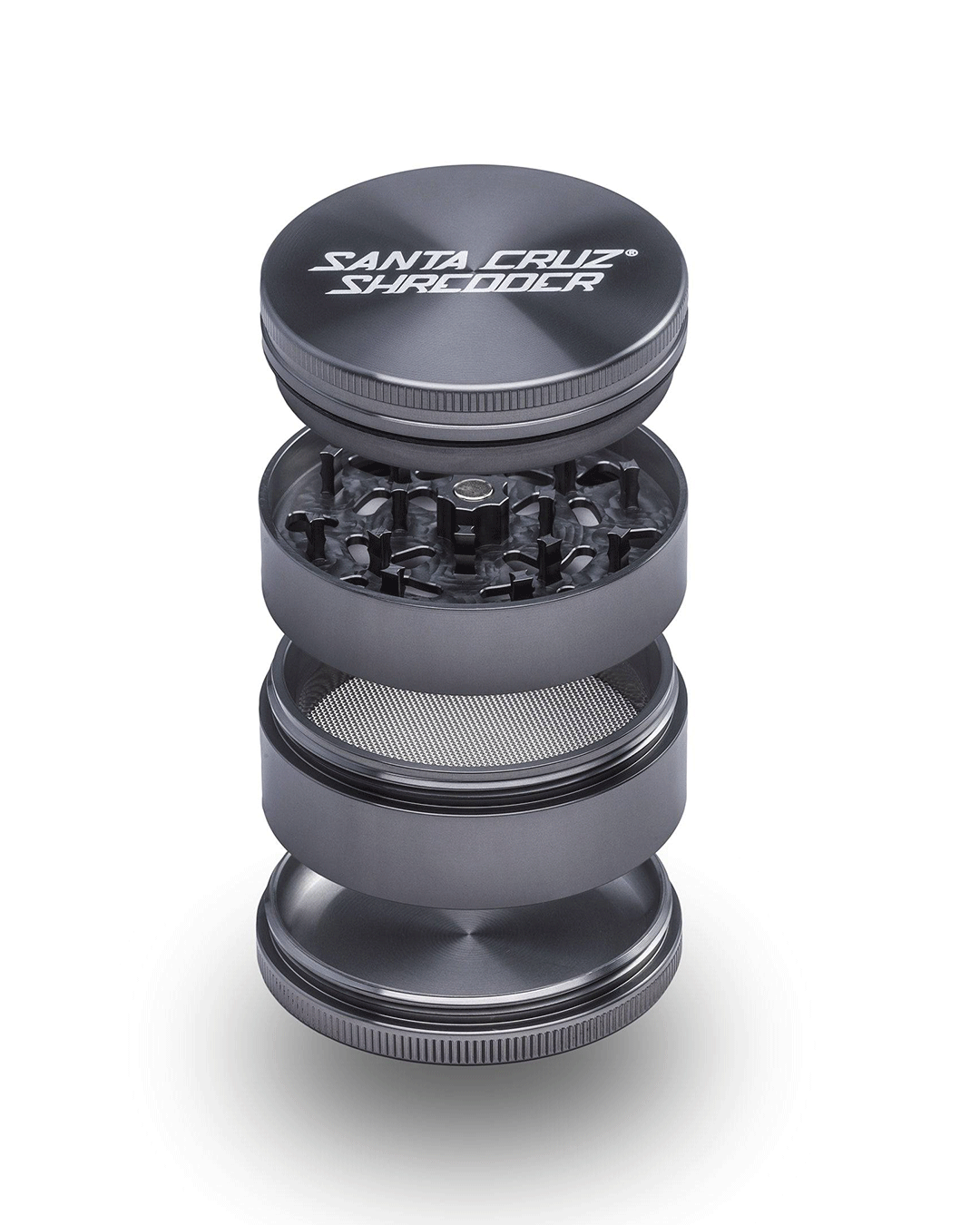 Santa Cruz Shredder - Aluminum 4 Piece Herb Grinders - Large