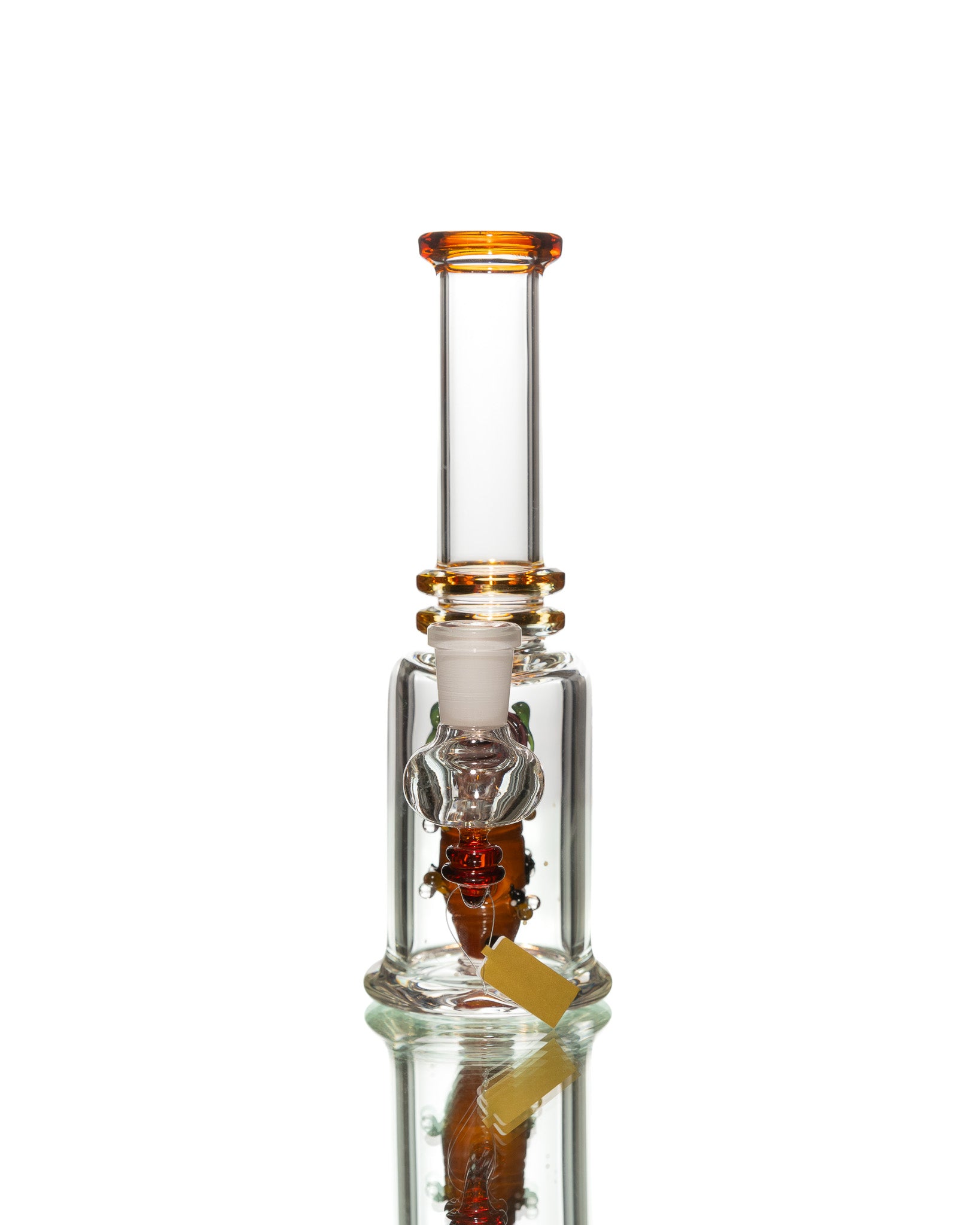 Empire Glassworks - Mini Straight Tube - "Save the Bees"
