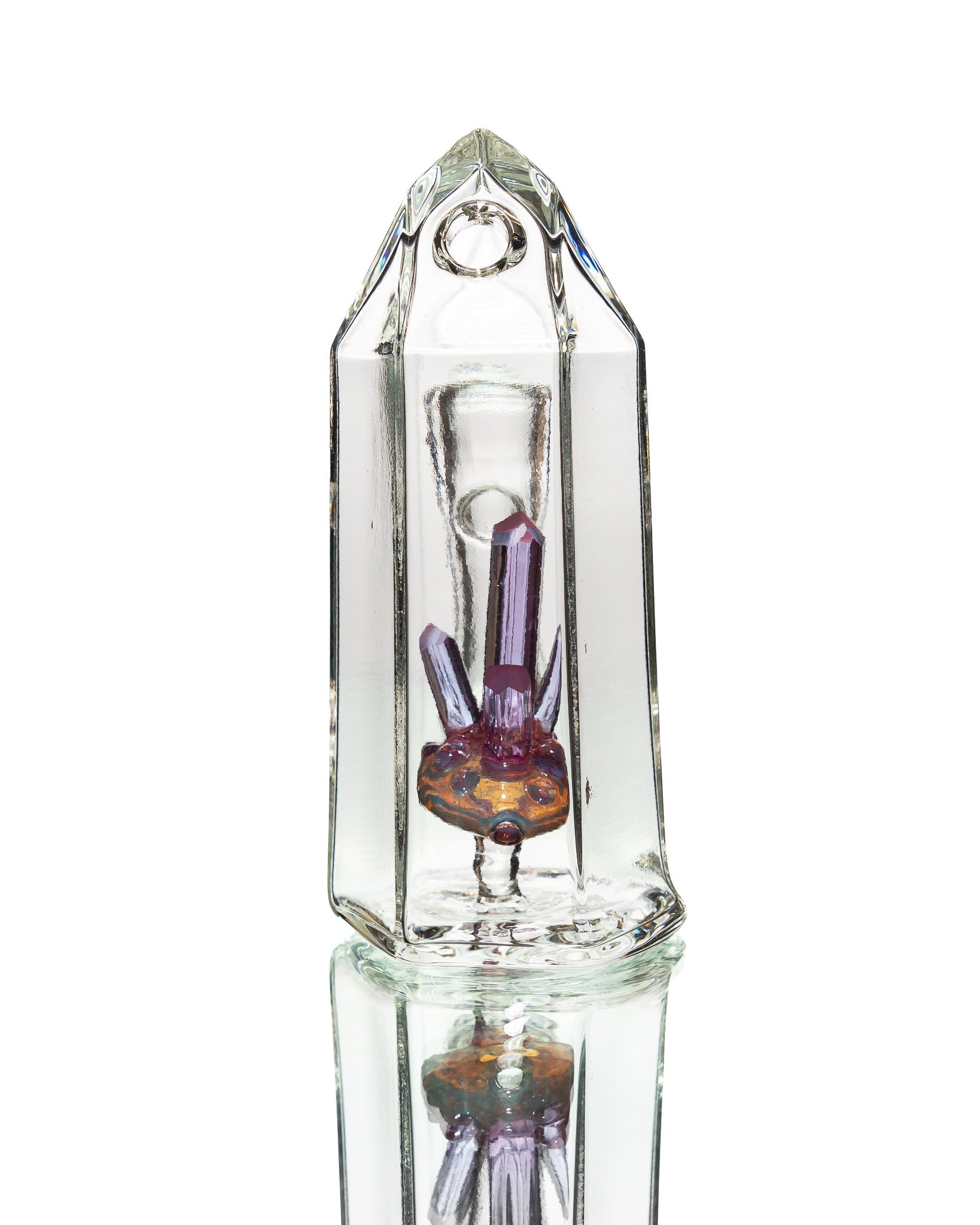 Digger Glass - Crystal Jammer - Purple & Clear
