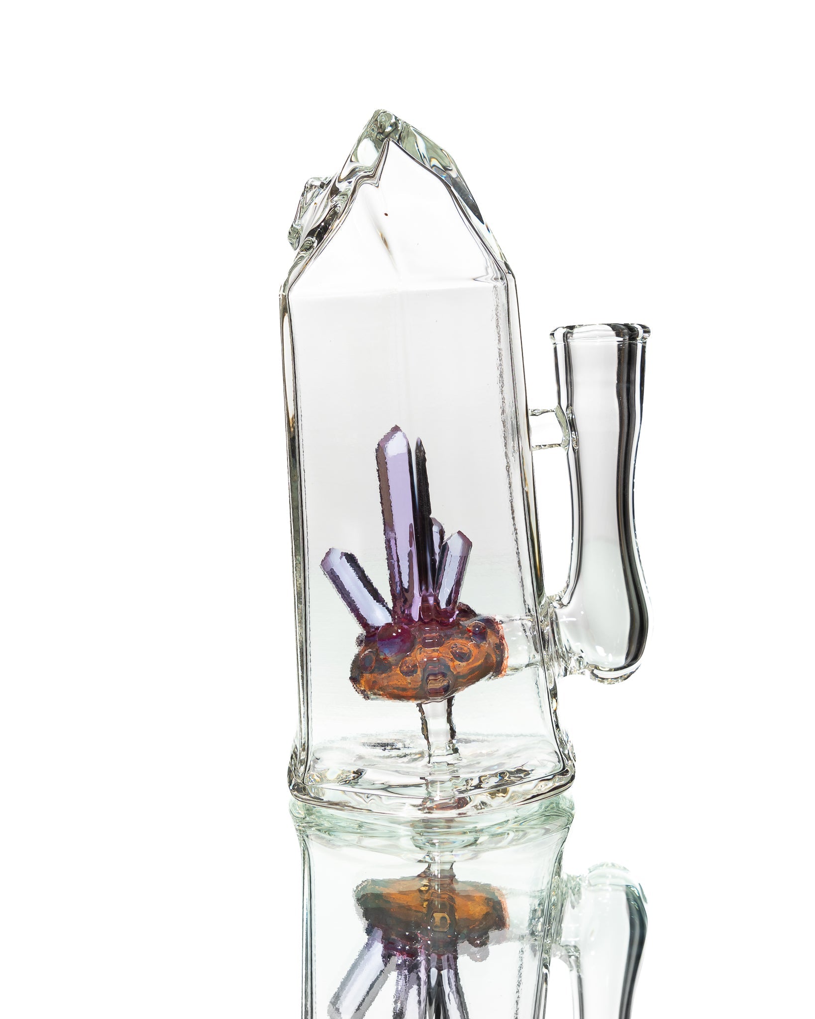 Digger Glass - Crystal Jammer - Purple & Clear