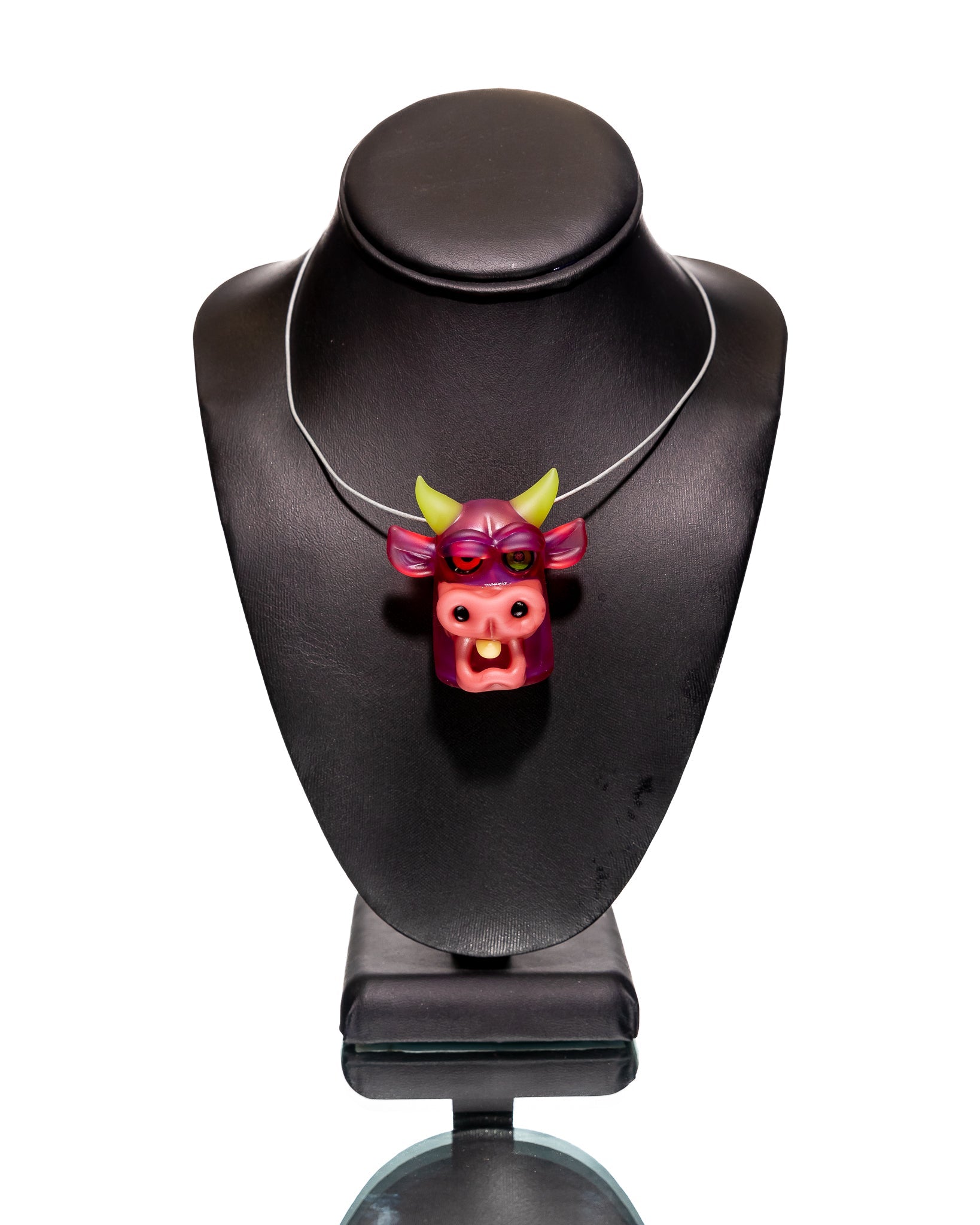 Rob Morrison Glass - Pink Cow Pendant