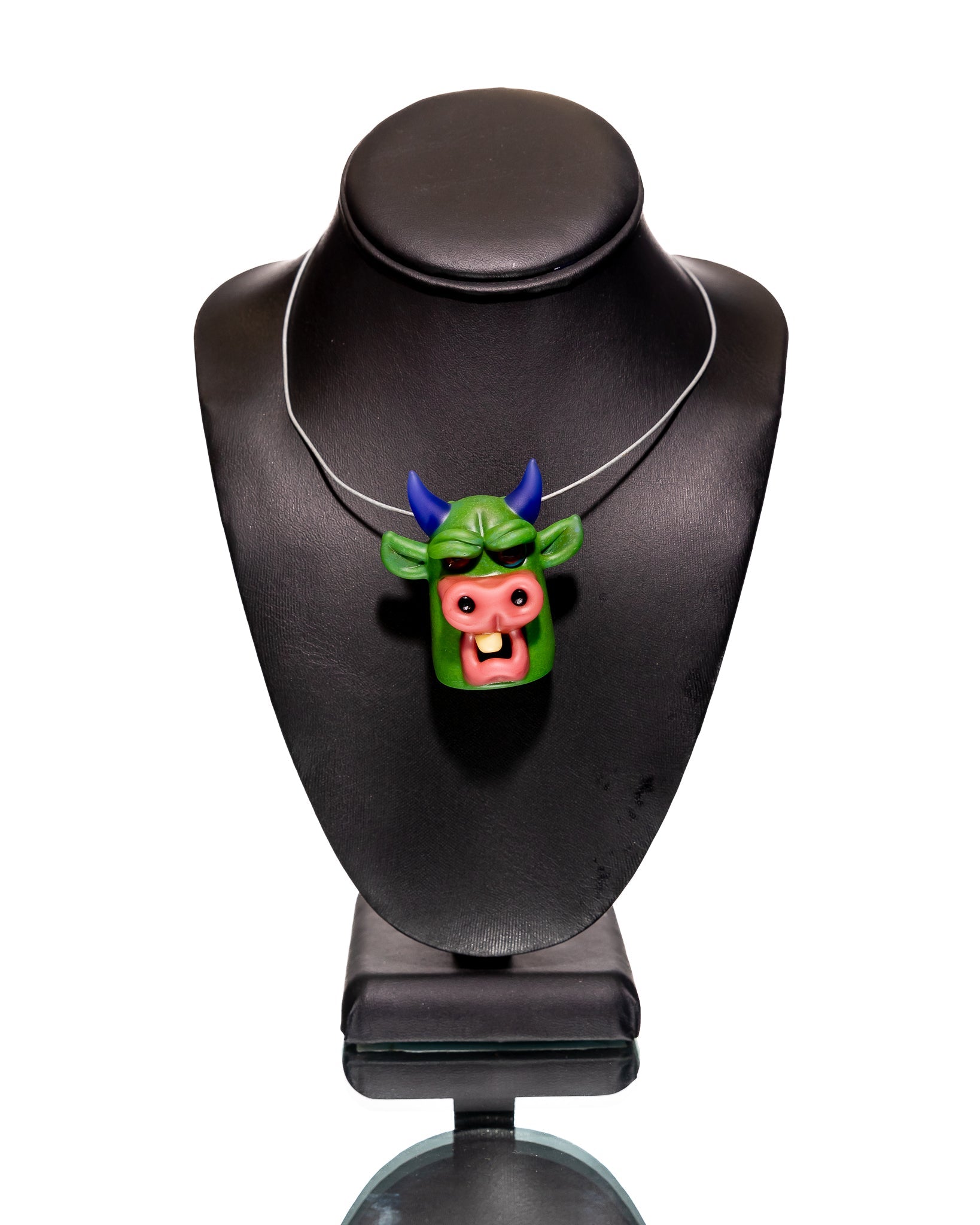 Rob Morrison Glass - Green Cow Pendant