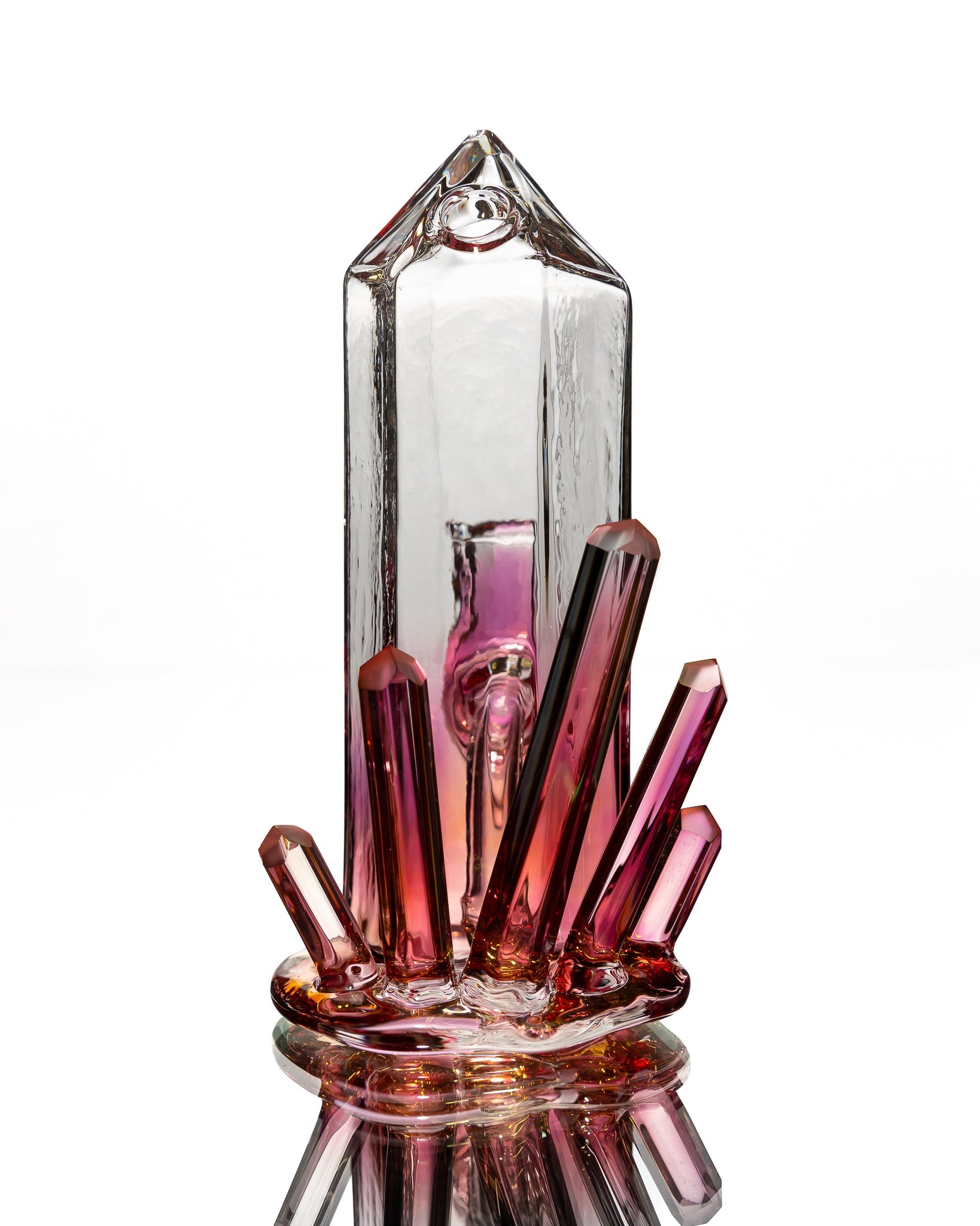 Digger Glass - Crystal Jammer - Clear & Purple