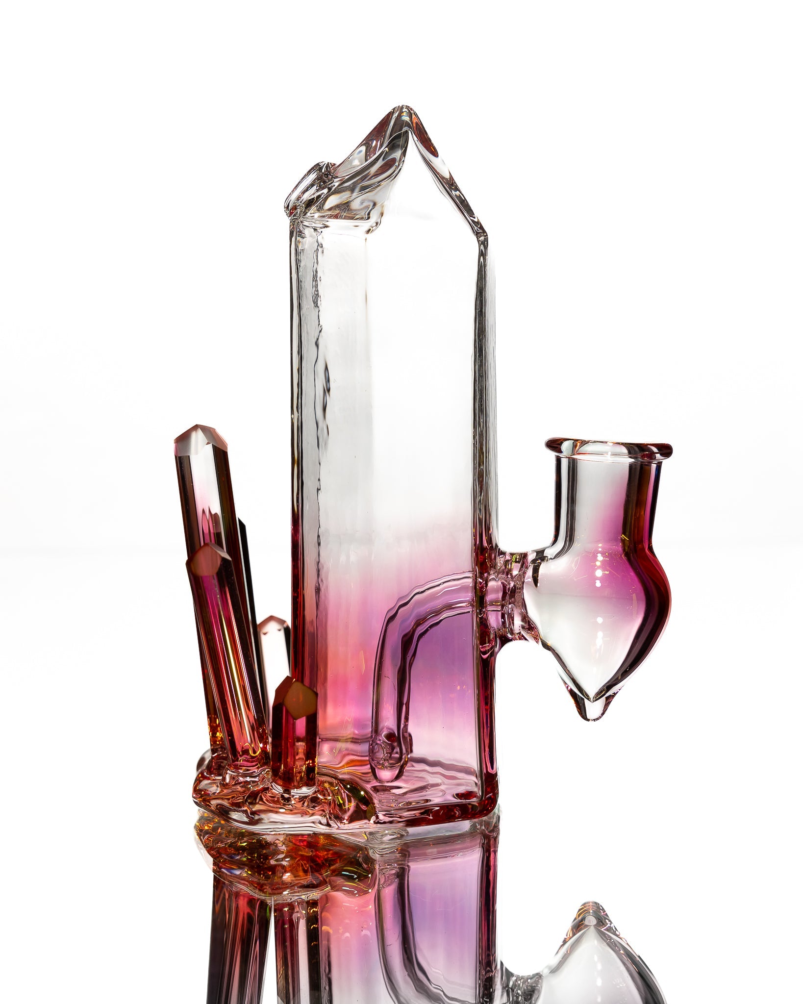 Digger Glass - Crystal Jammer - Clear & Purple