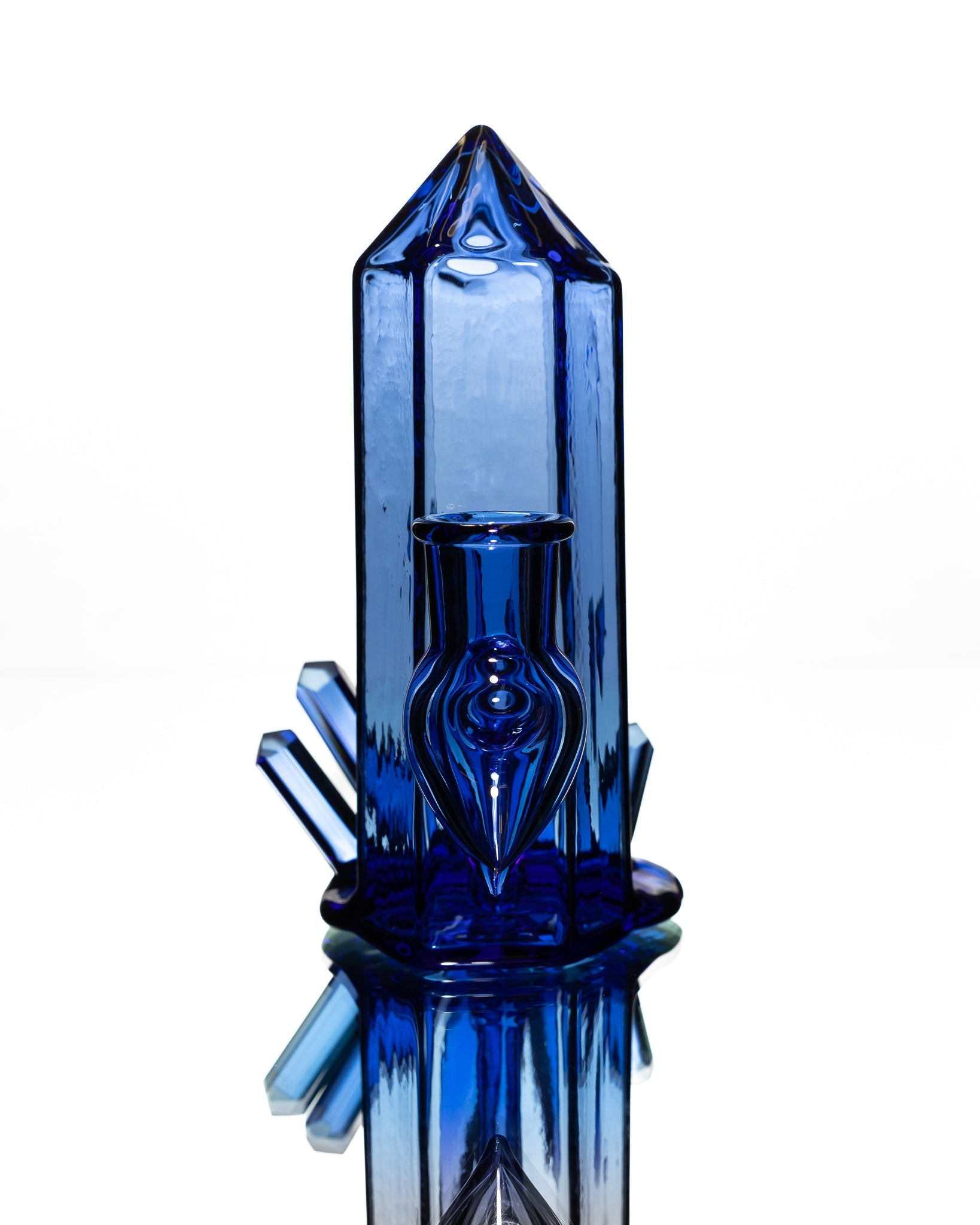 Digger Glass - Blue Crystal Bubbler