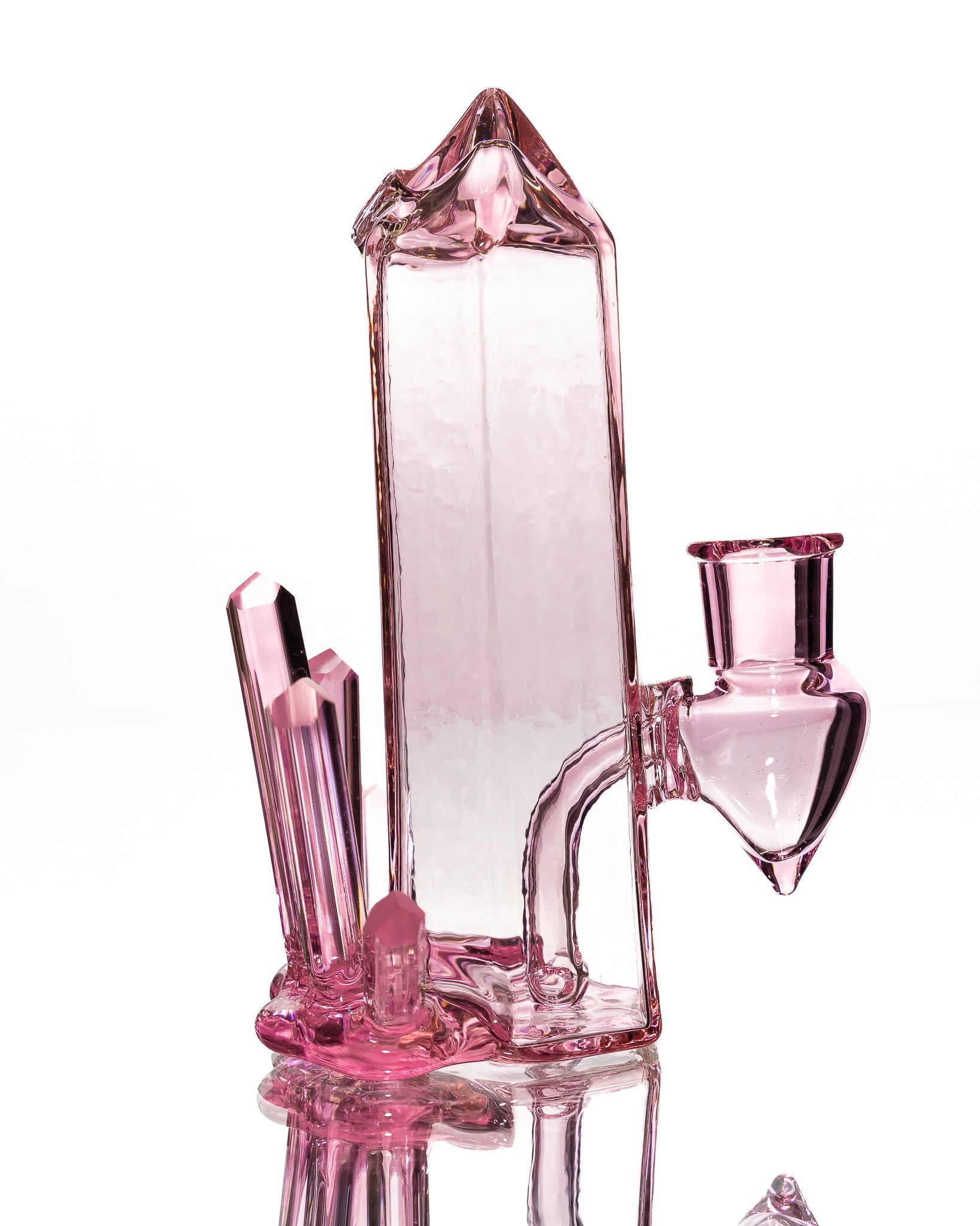 Digger Glass - Pink Crystal Bubbler