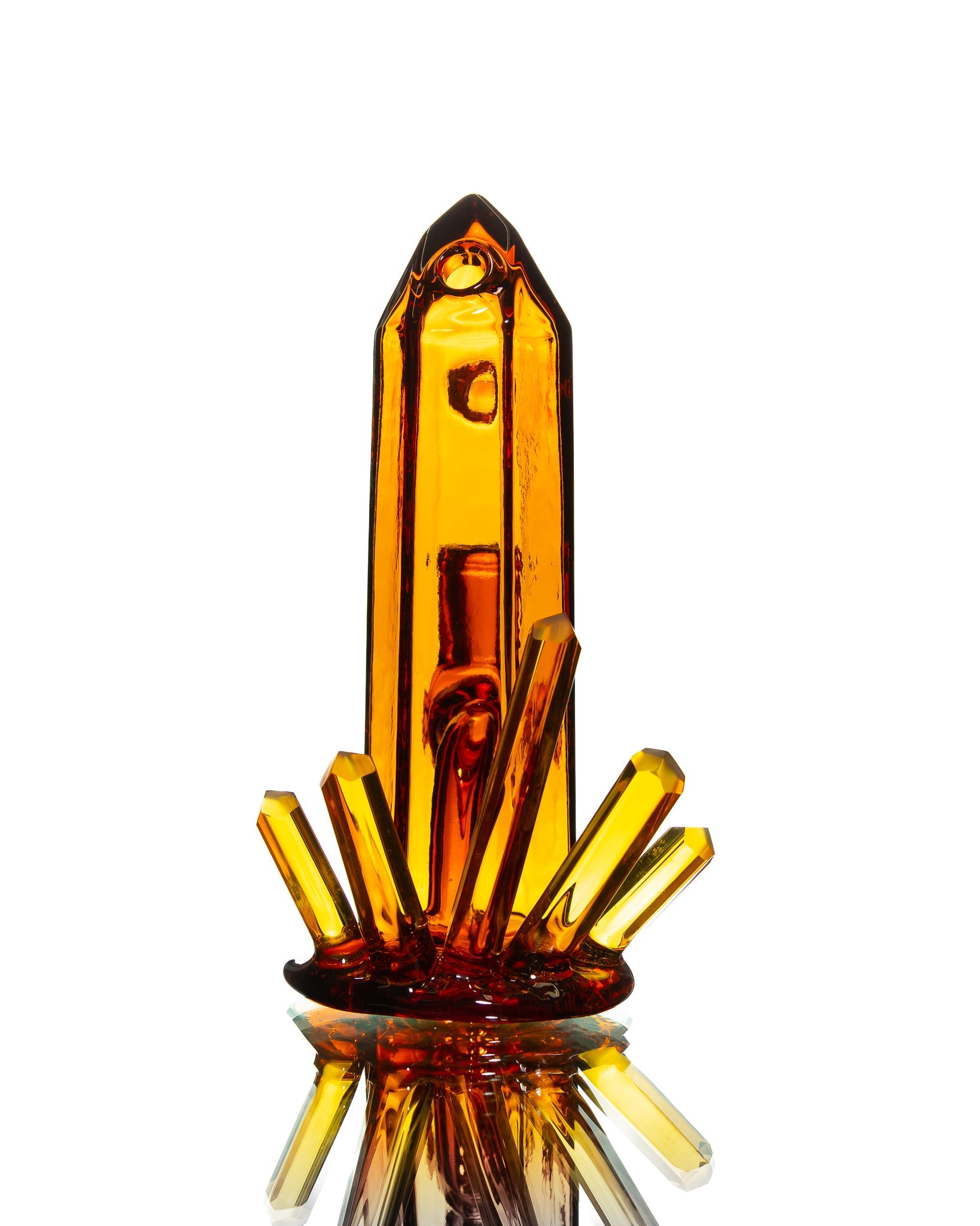 Digger Glass - Mini Crystal Jammer - Orange