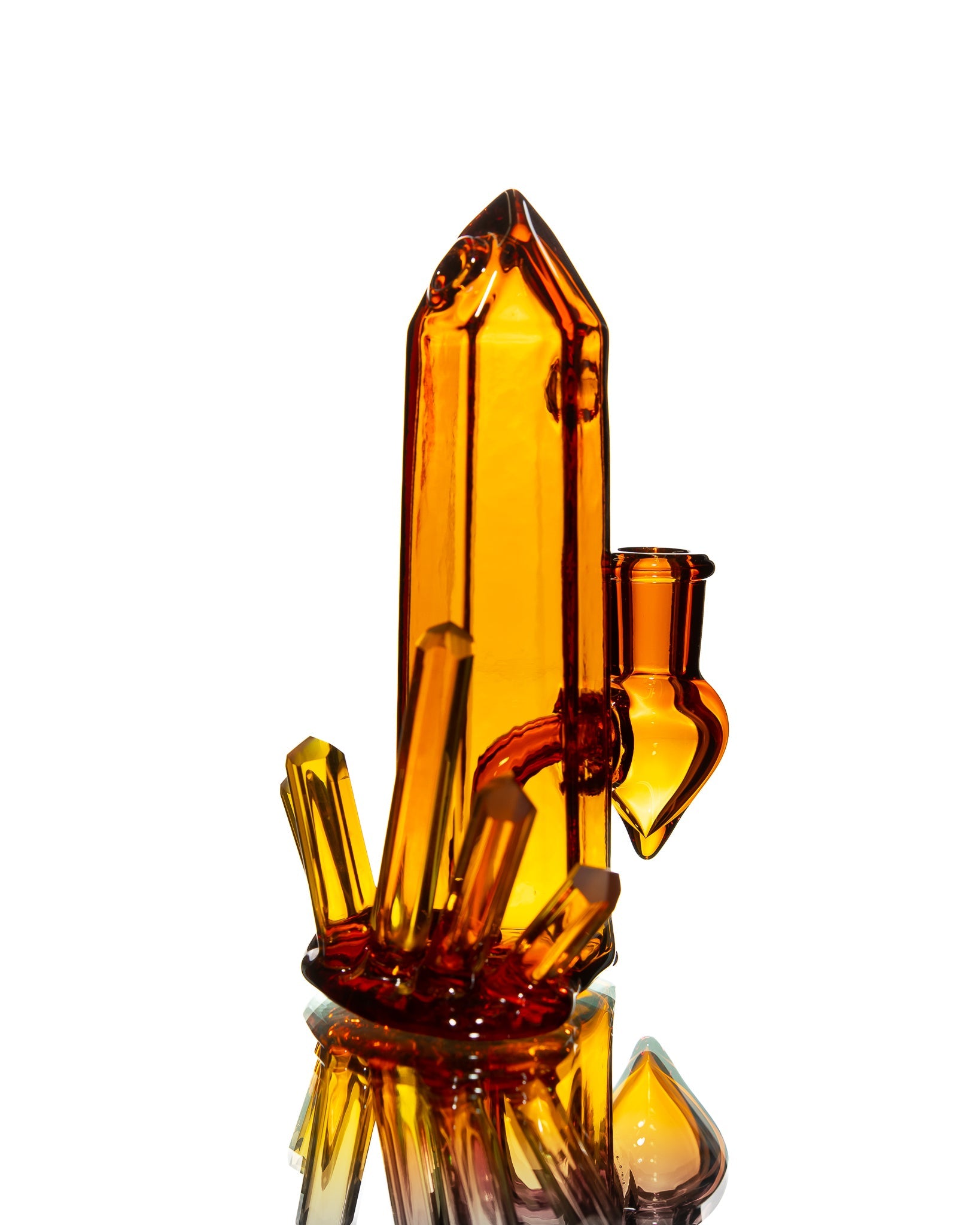 Digger Glass - Mini Crystal Jammer - Orange