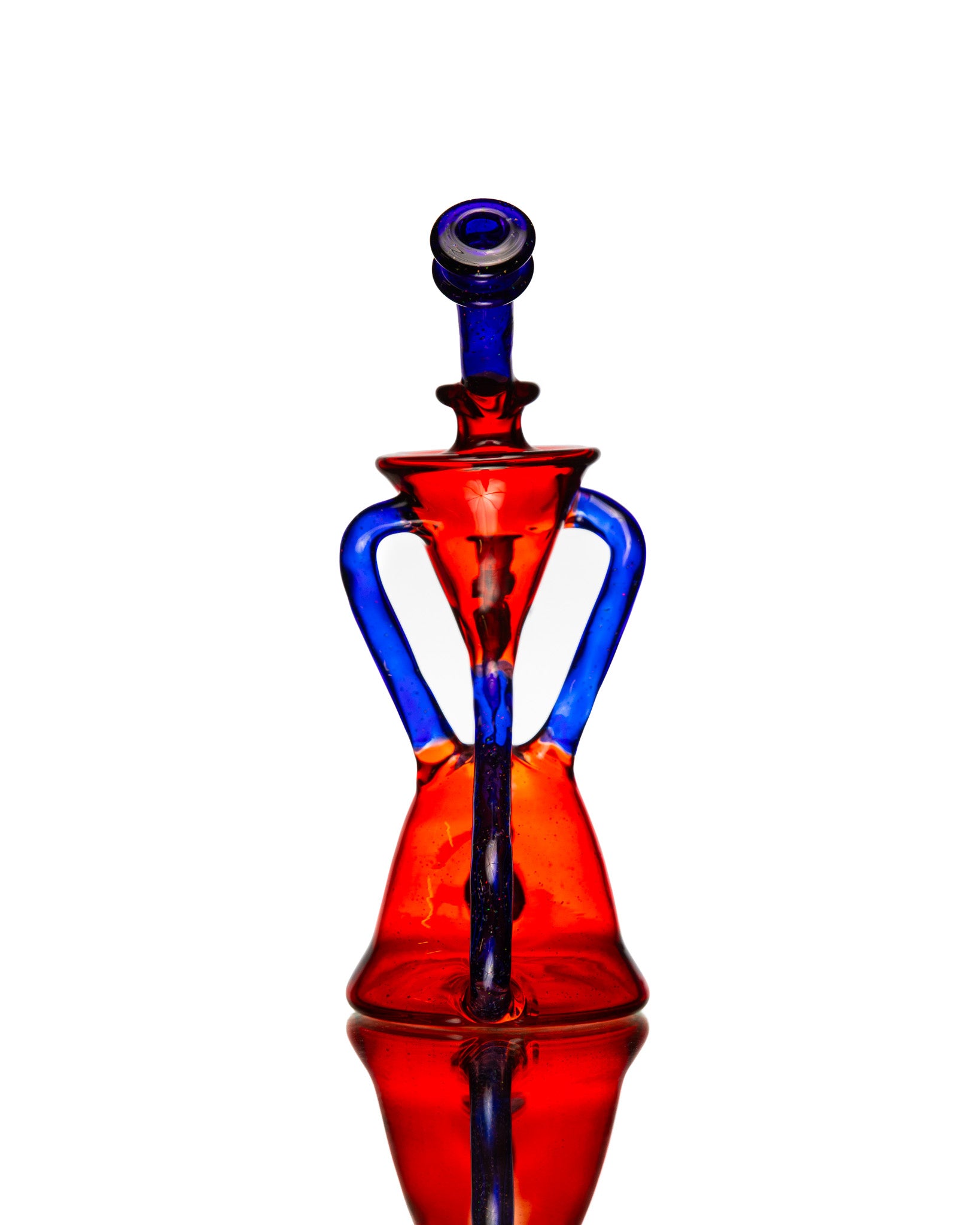 ManChild Glass - Duel Uptake - Pomegranate & Cobalt (Crushed Opal)