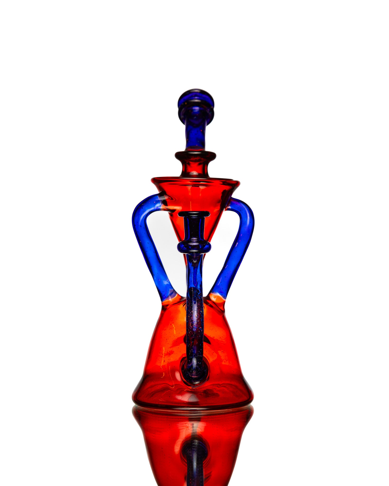 ManChild Glass - Duel Uptake - Pomegranate & Cobalt (Crushed Opal)