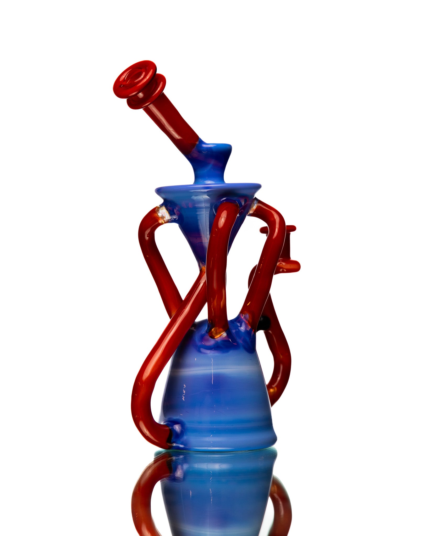 ManChild Glass -  Quad Uptake - Opal Skyline & "That Fuego"