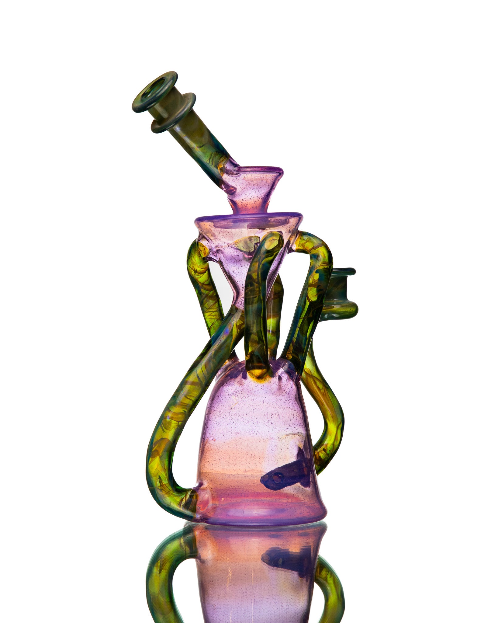 ManChild Glass - Quad Uptake - Purple Lilac & I.O. Star