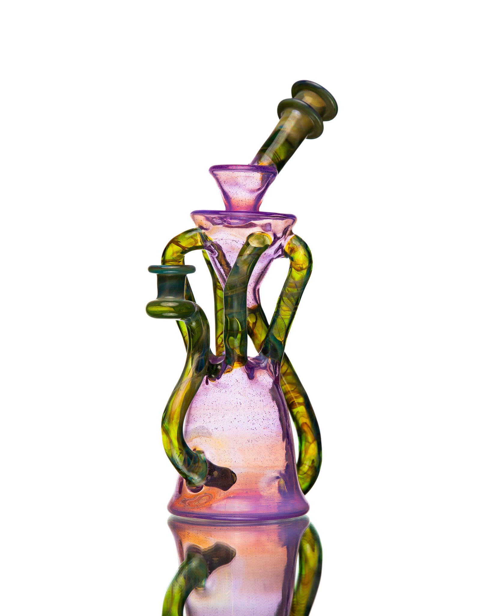 ManChild Glass - Quad Uptake - Purple Lilac & I.O. Star