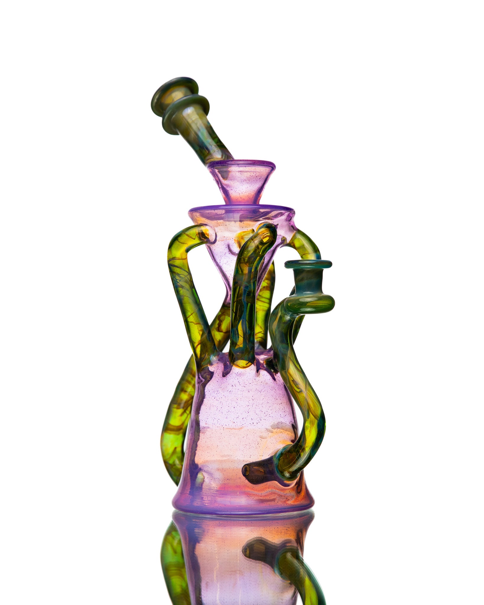 ManChild Glass - Quad Uptake - Purple Lilac & I.O. Star