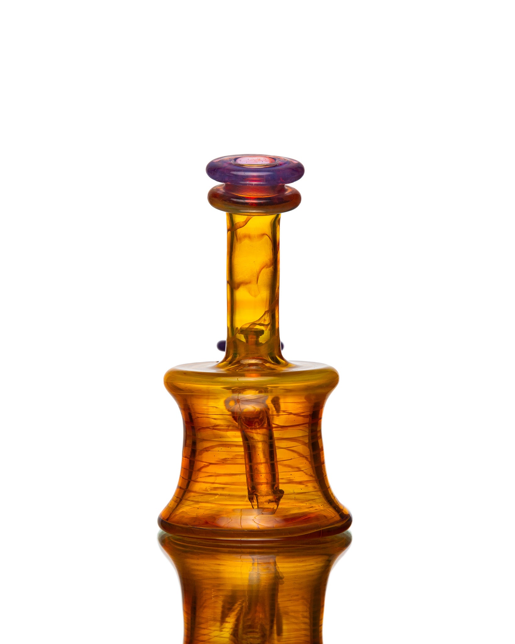 ManChild Glass - NS Yellow & Purple Rainbow Mini Tube