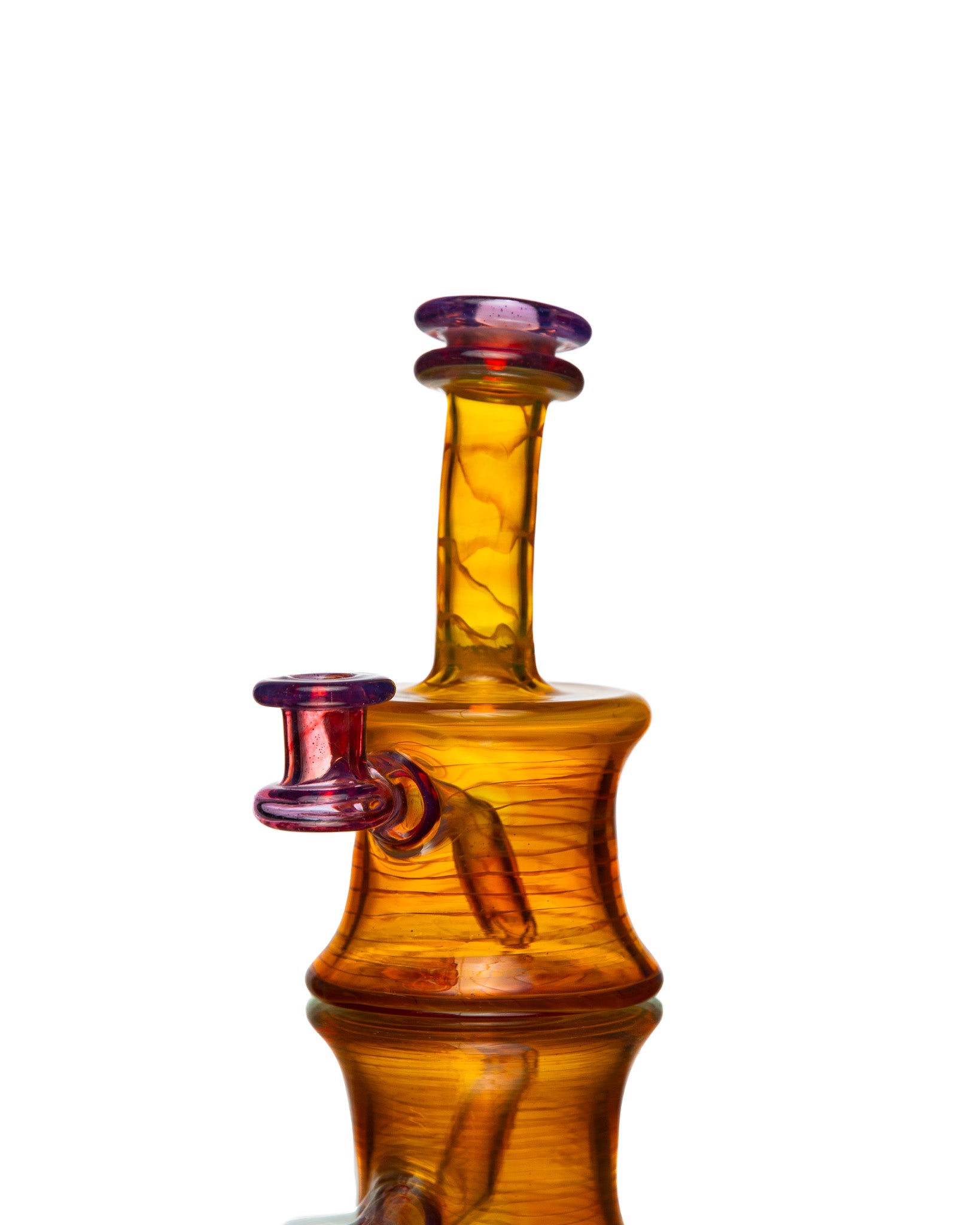 ManChild Glass - NS Yellow & Purple Rainbow Mini Tube