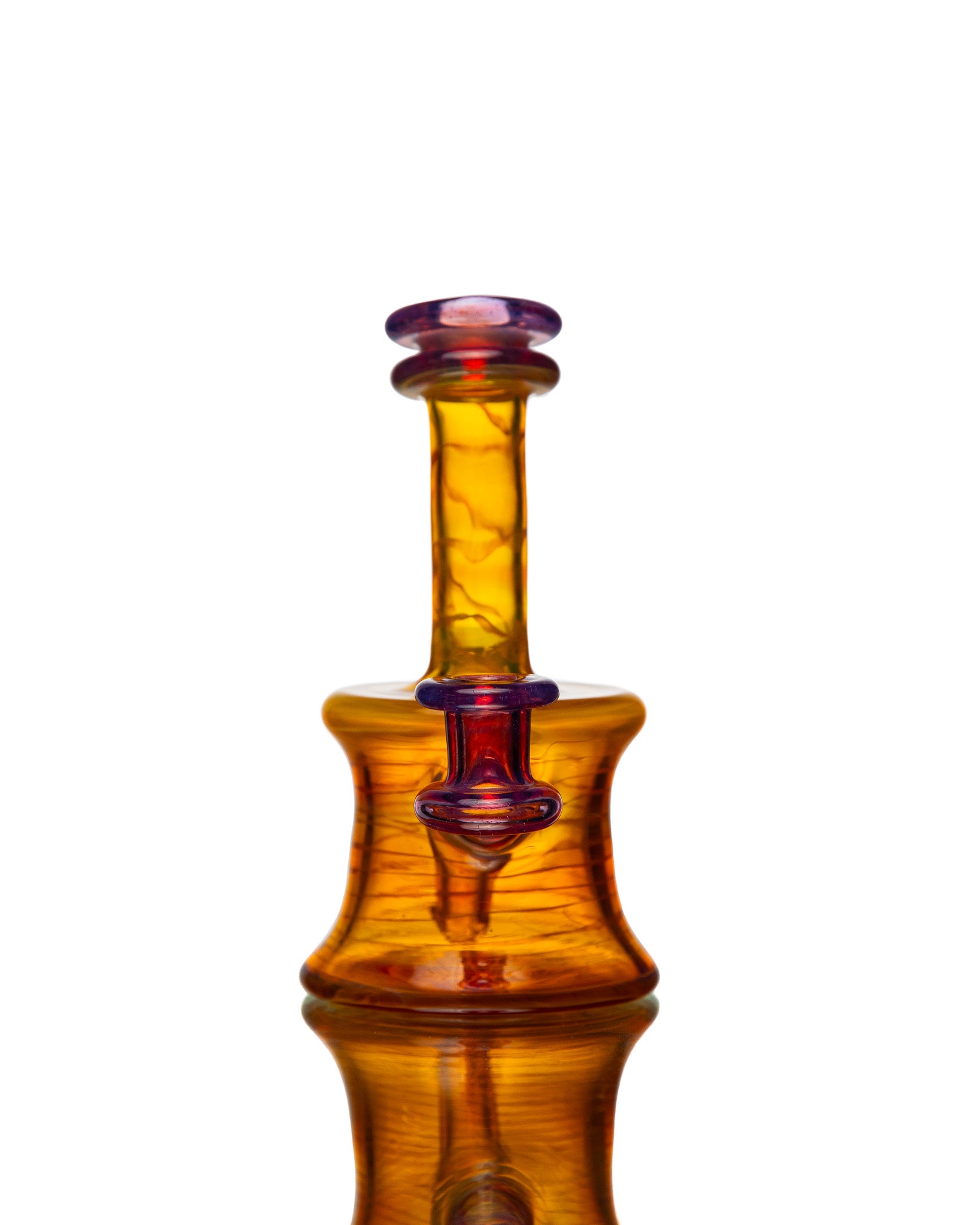 ManChild Glass - Mini Tube - NS Yellow & Purple Rainbow