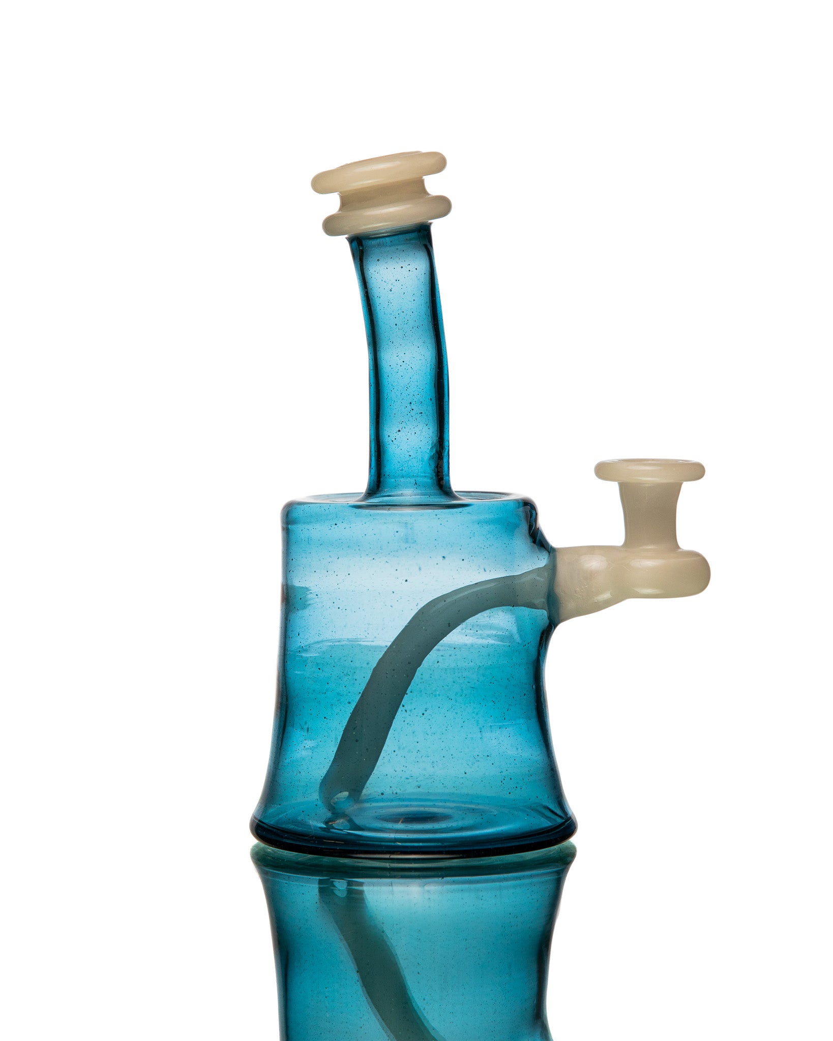 ManChild Glass - Mini Tube - Atomic Stardust & White Satin (UV)