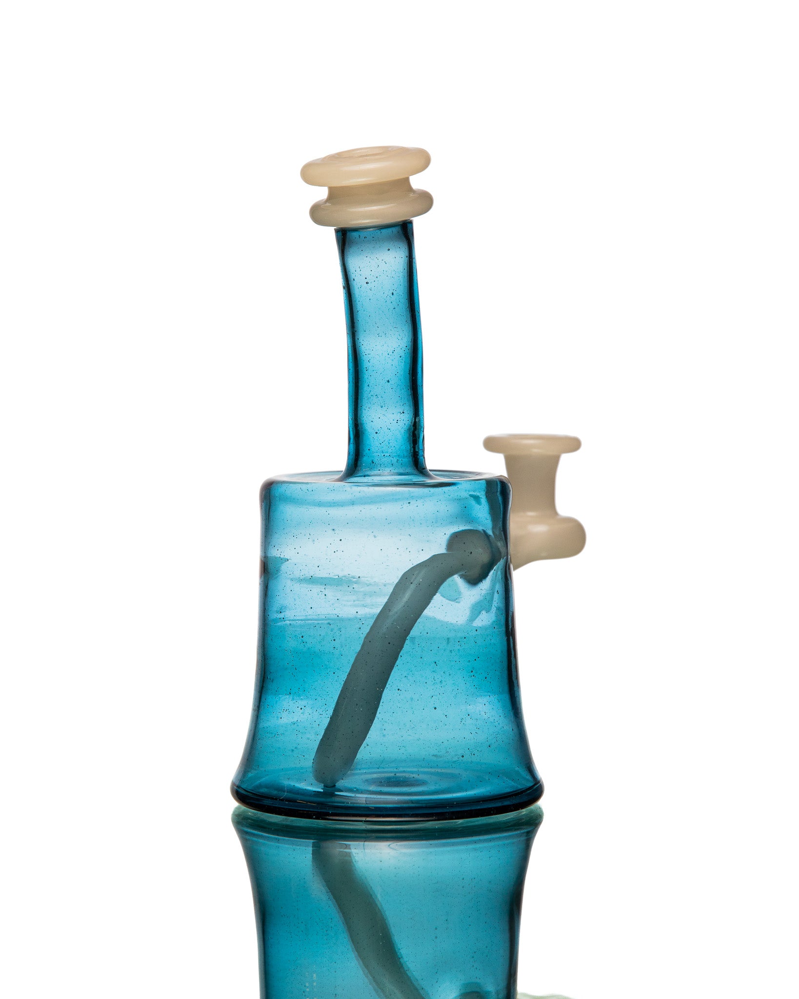 ManChild Glass - Mini Tube - Atomic Stardust & White Satin (UV)