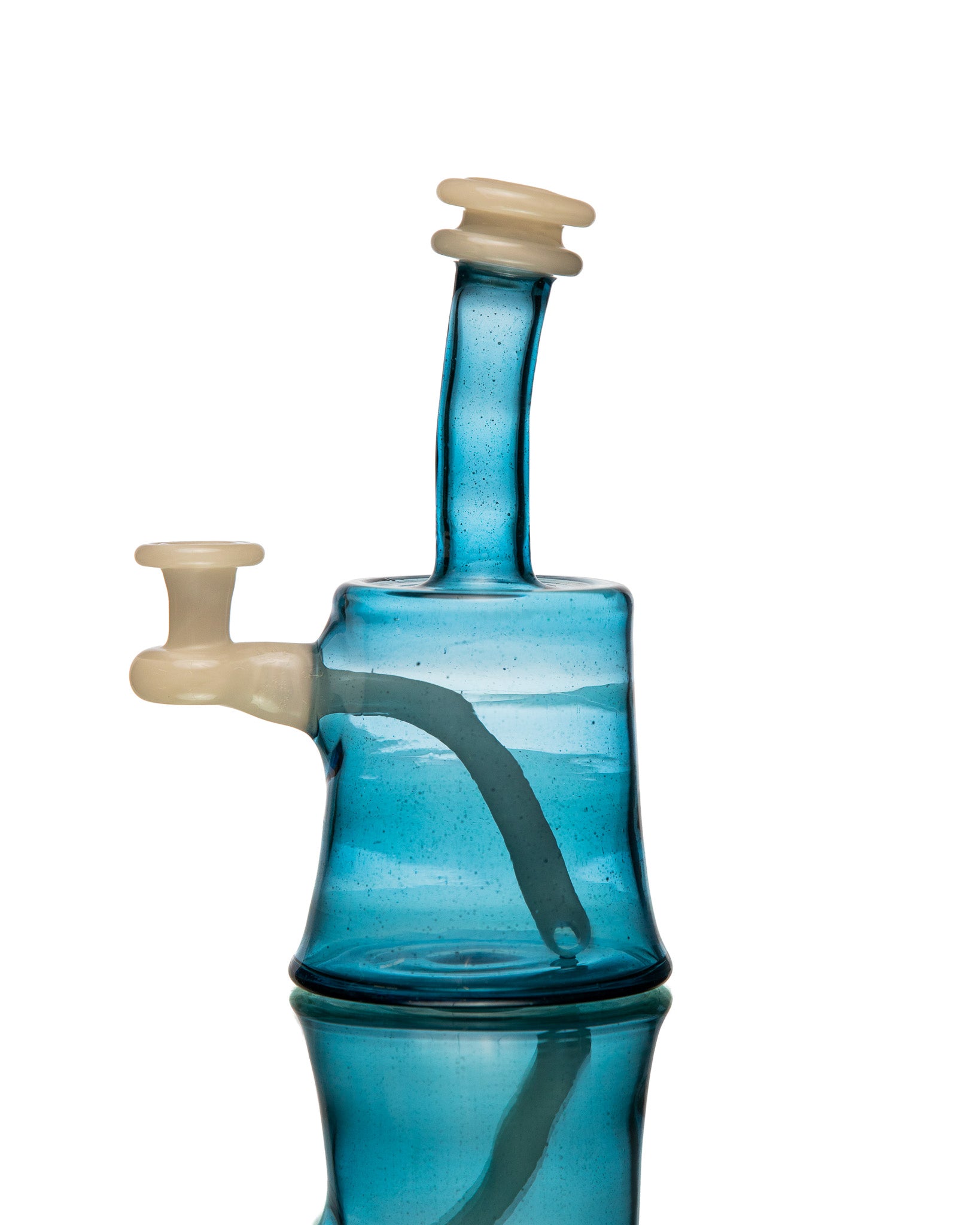 ManChild Glass - Mini Tube - Atomic Stardust & White Satin (UV)