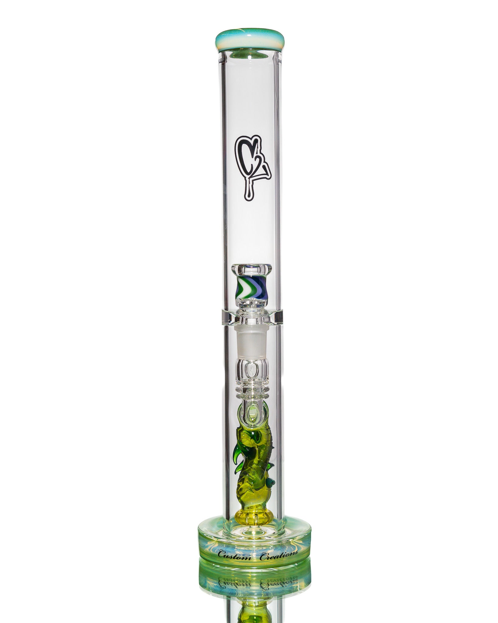 C2 Custom Creations - Straight Tube - Green Serpent