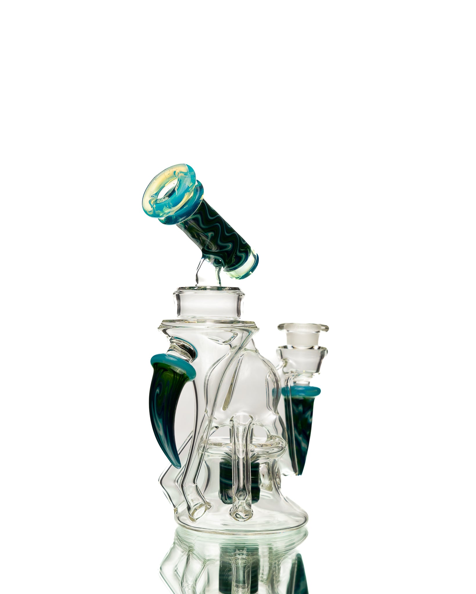 Aaron B - Horn Recycler - Clear, Green & Blue