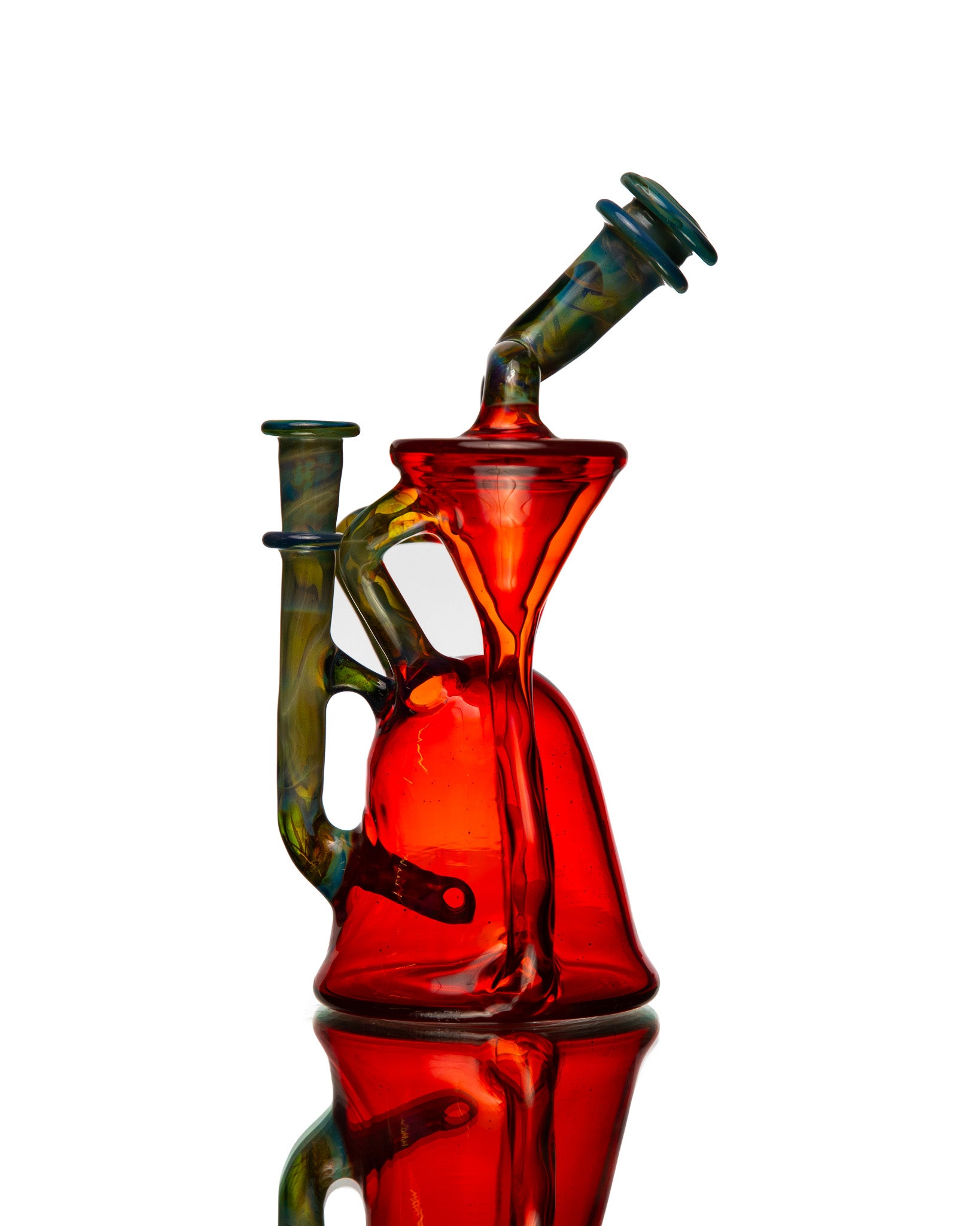 ManChild Glass -  Double Spinner - Orange Elvis & I.O. Star