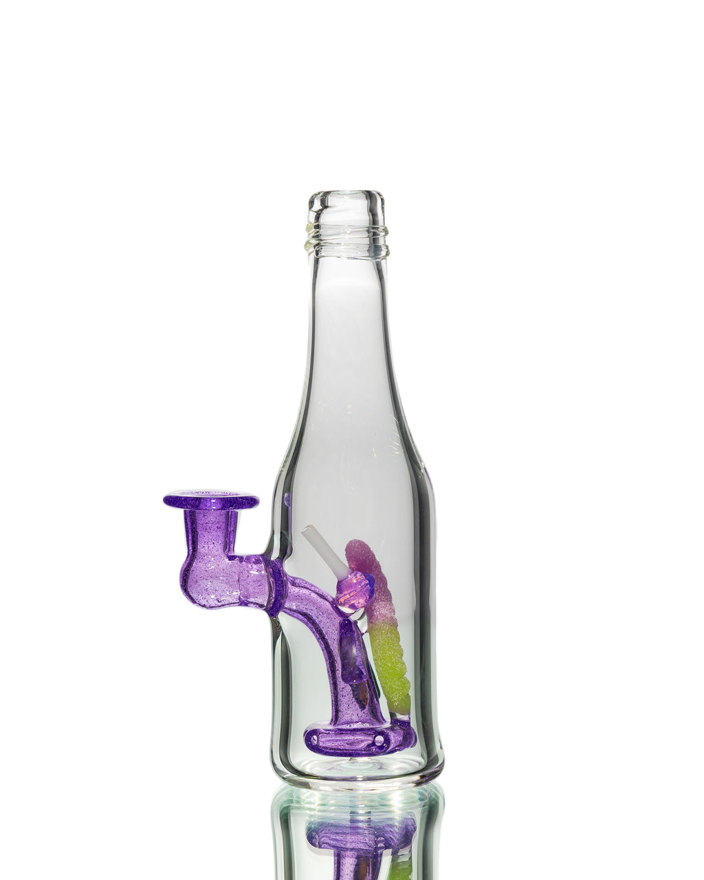 Emperial Glass - Lollipop & Sour Worm Bottle Jammer - Purple