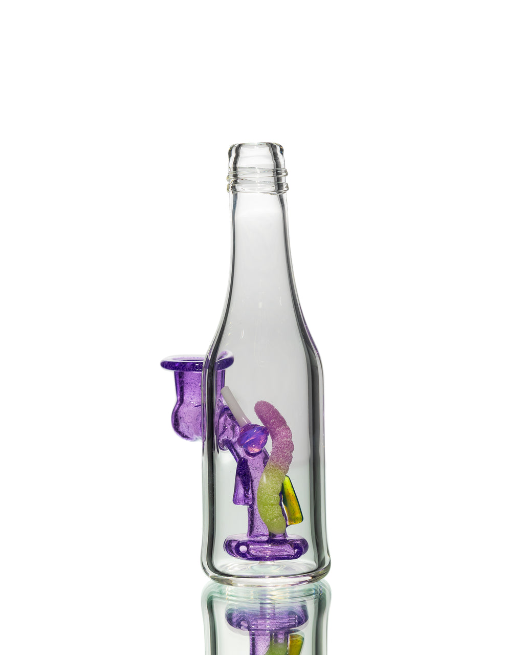 Emperial Glass - Lollipop & Sour Worm Bottle Jammer - Purple