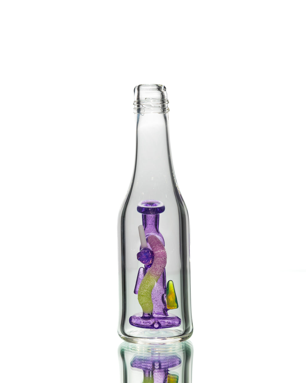 Emperial Glass - Lollipop & Sour Worm Bottle Jammer - Purple