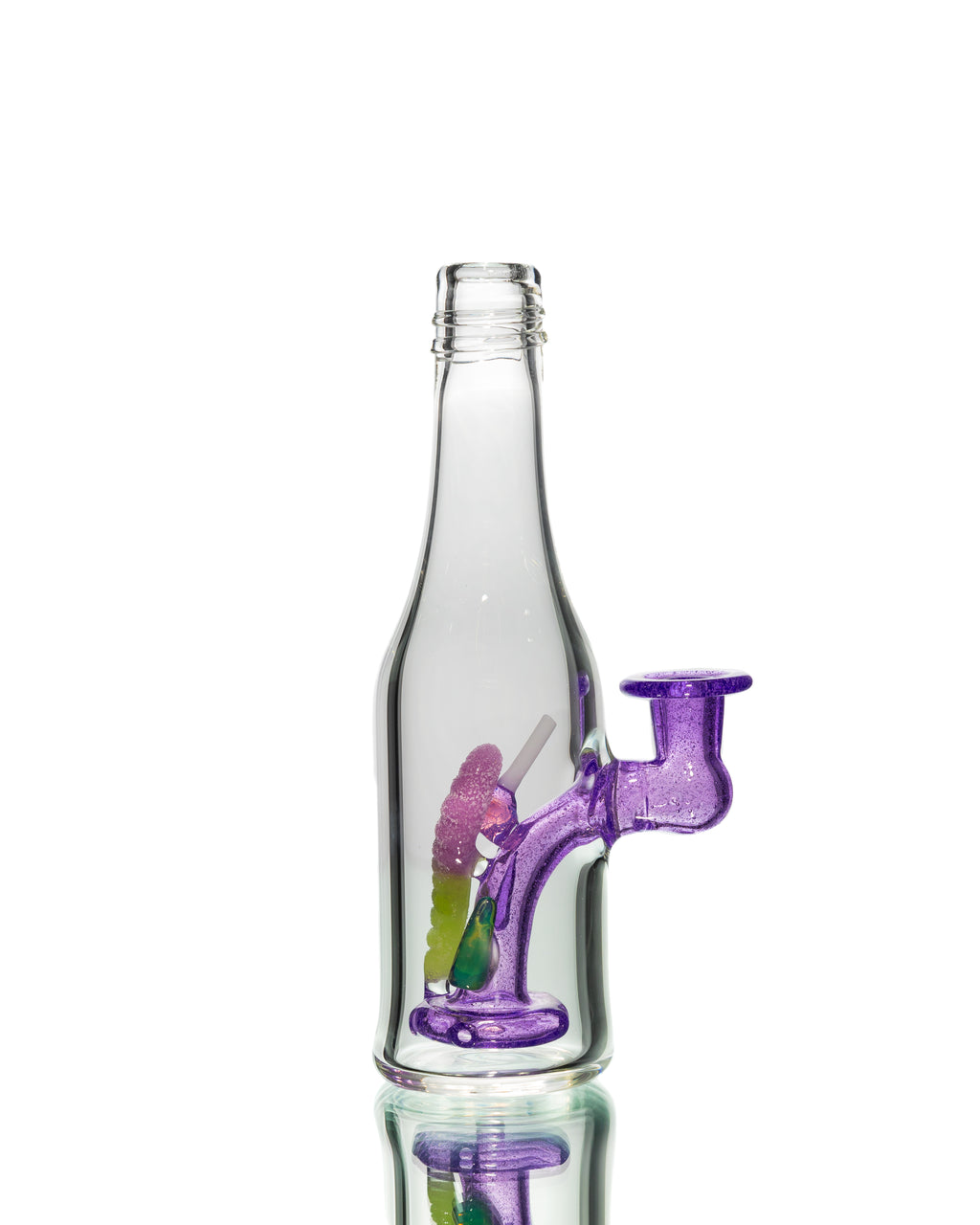 Emperial Glass - Lollipop & Sour Worm Bottle Jammer - Purple