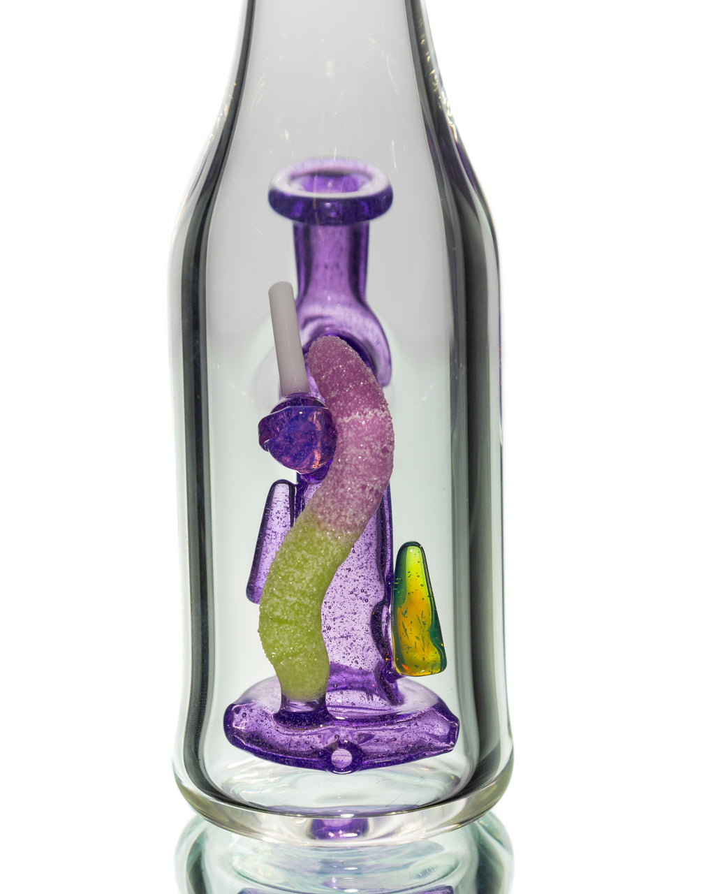 Emperial Glass - Lollipop & Sour Worm Bottle Jammer - Purple
