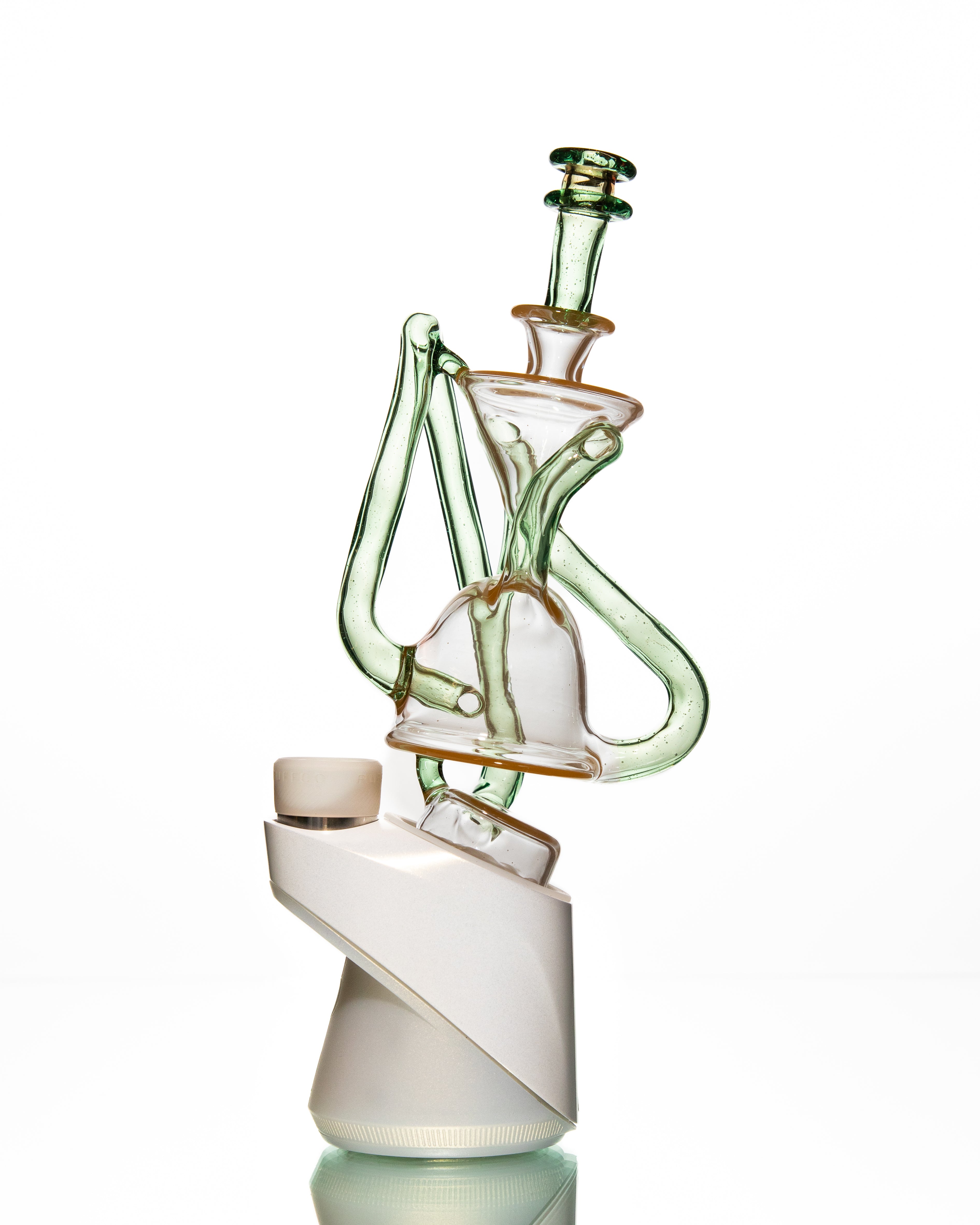 ManChild Glass - Puffco Duel Floater - Peach & Hydra (CFL)