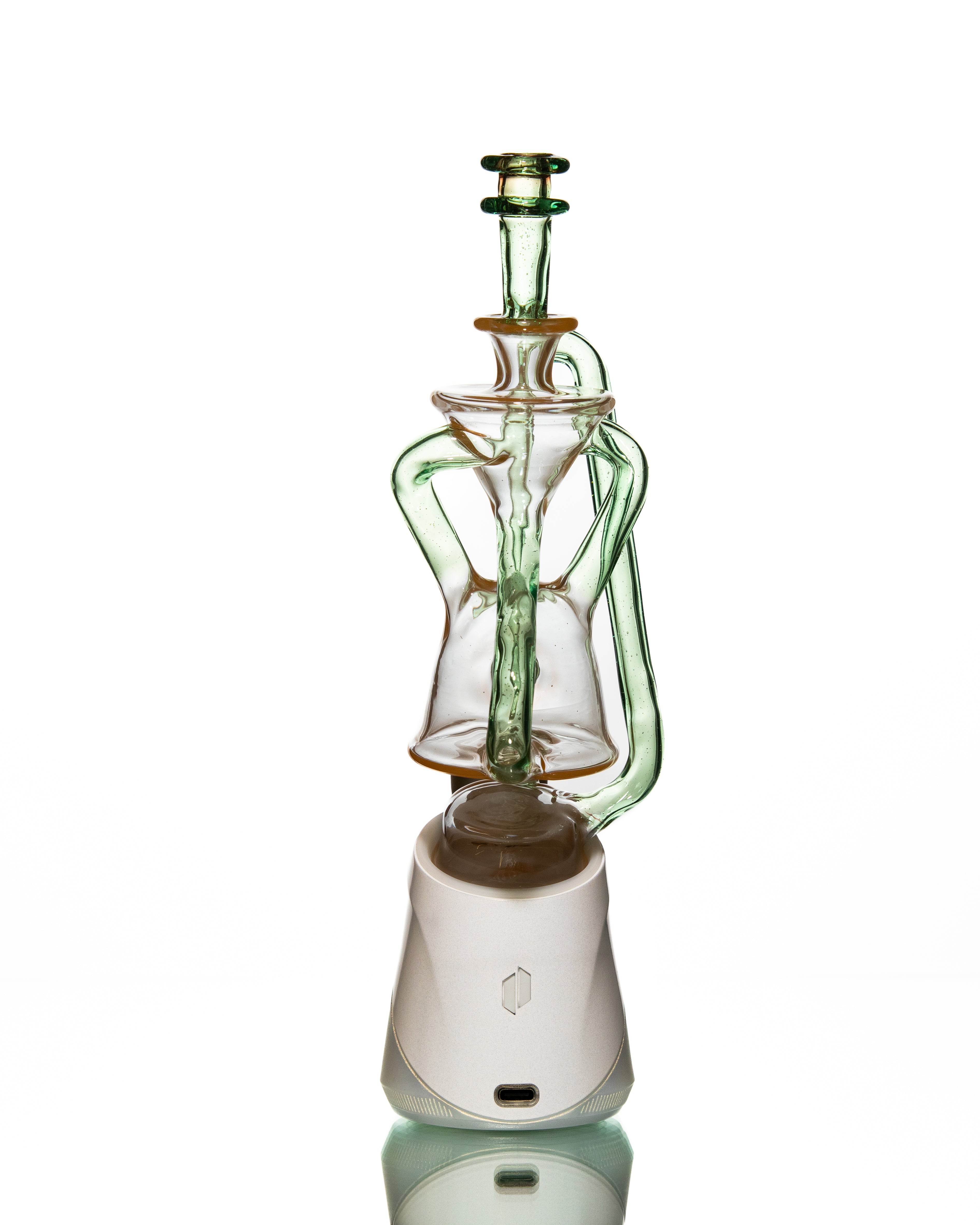 ManChild Glass - Puffco Duel Floater - Peach & Hydra (CFL)
