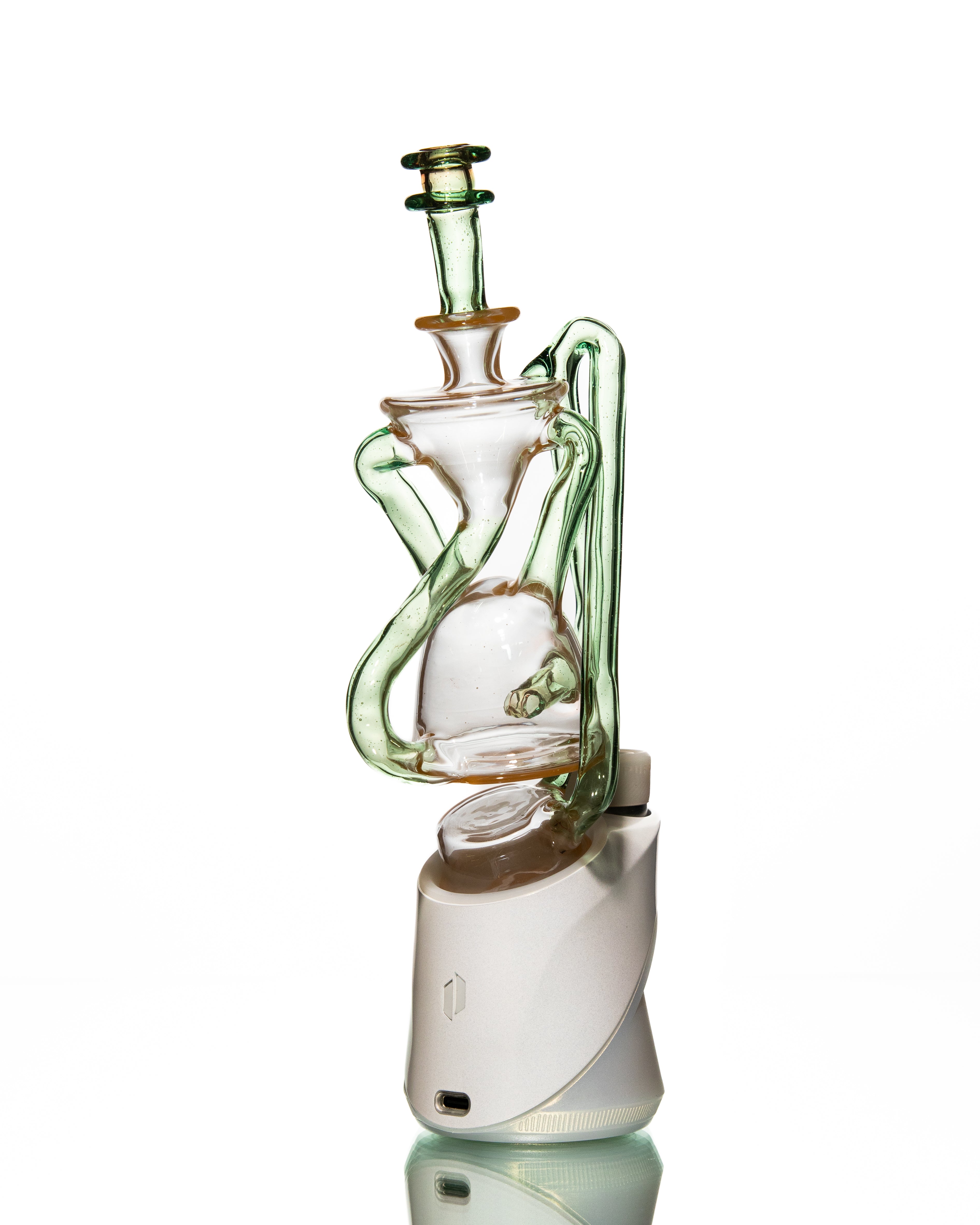 ManChild Glass - Puffco Duel Floater - Peach & Hydra (CFL)