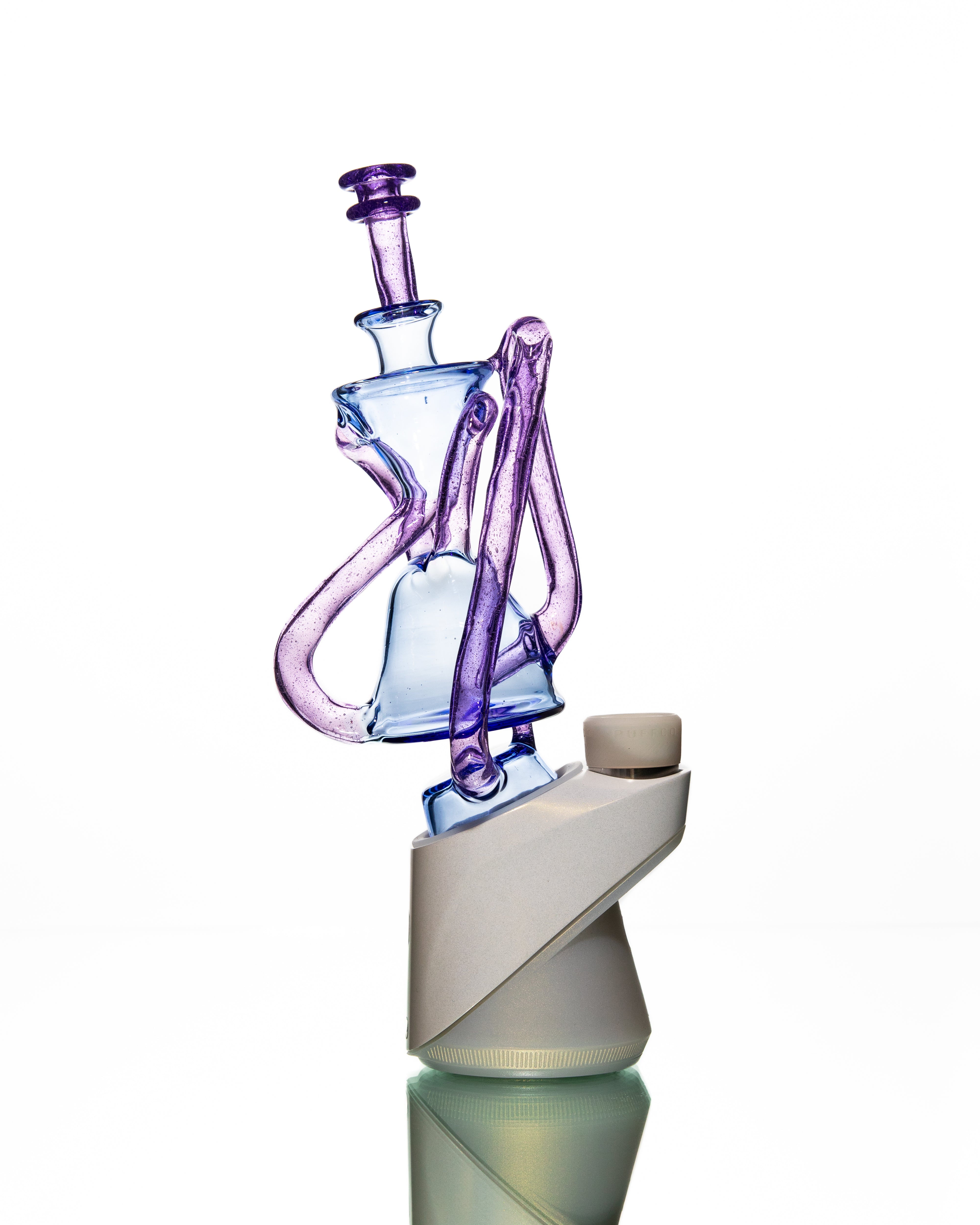 ManChild Glass - Blue Dream & Purple Lollipop Puffco Duel Floater