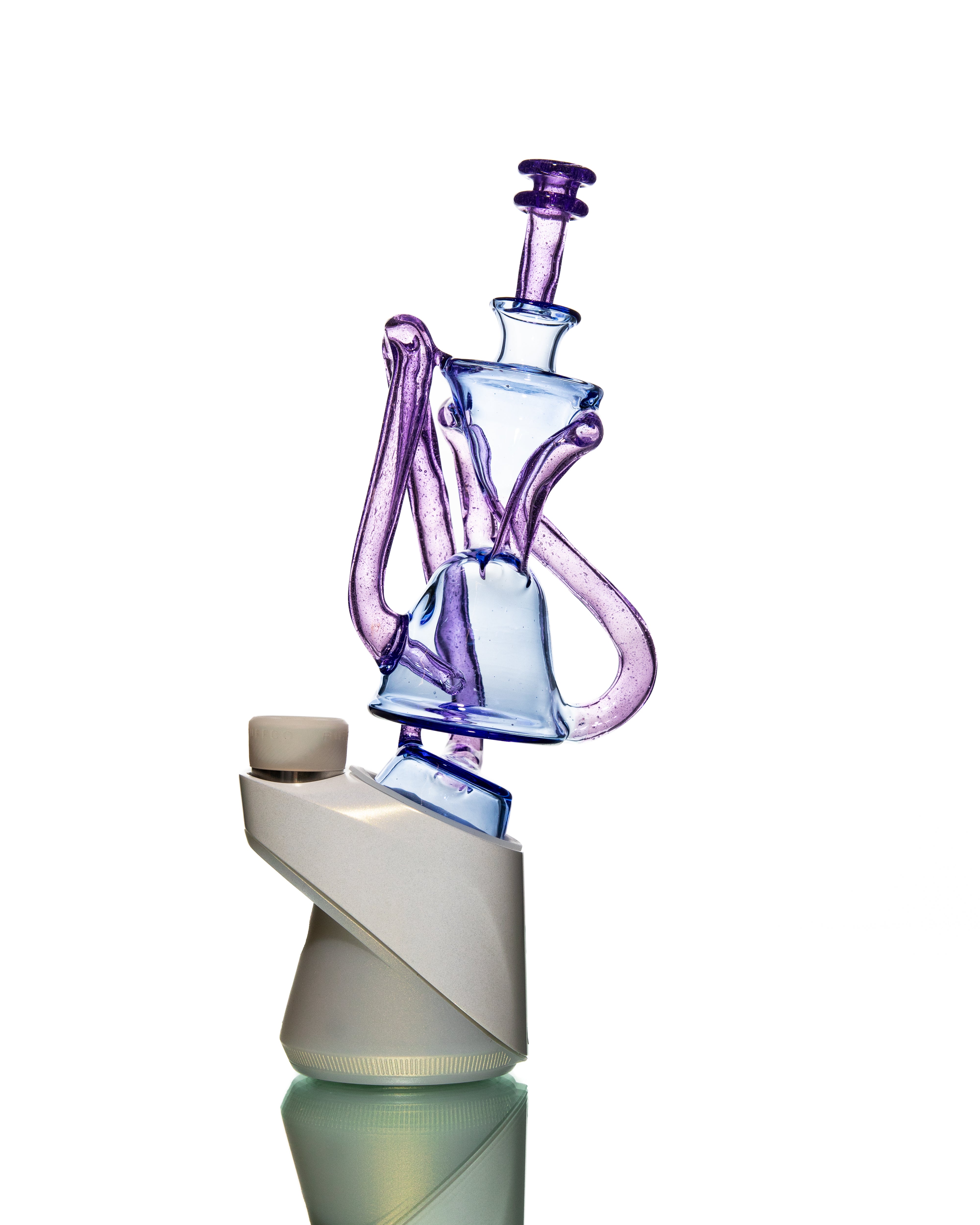 ManChild Glass - Puffco Duel Floater - Blue Dream & Purple Lollipop