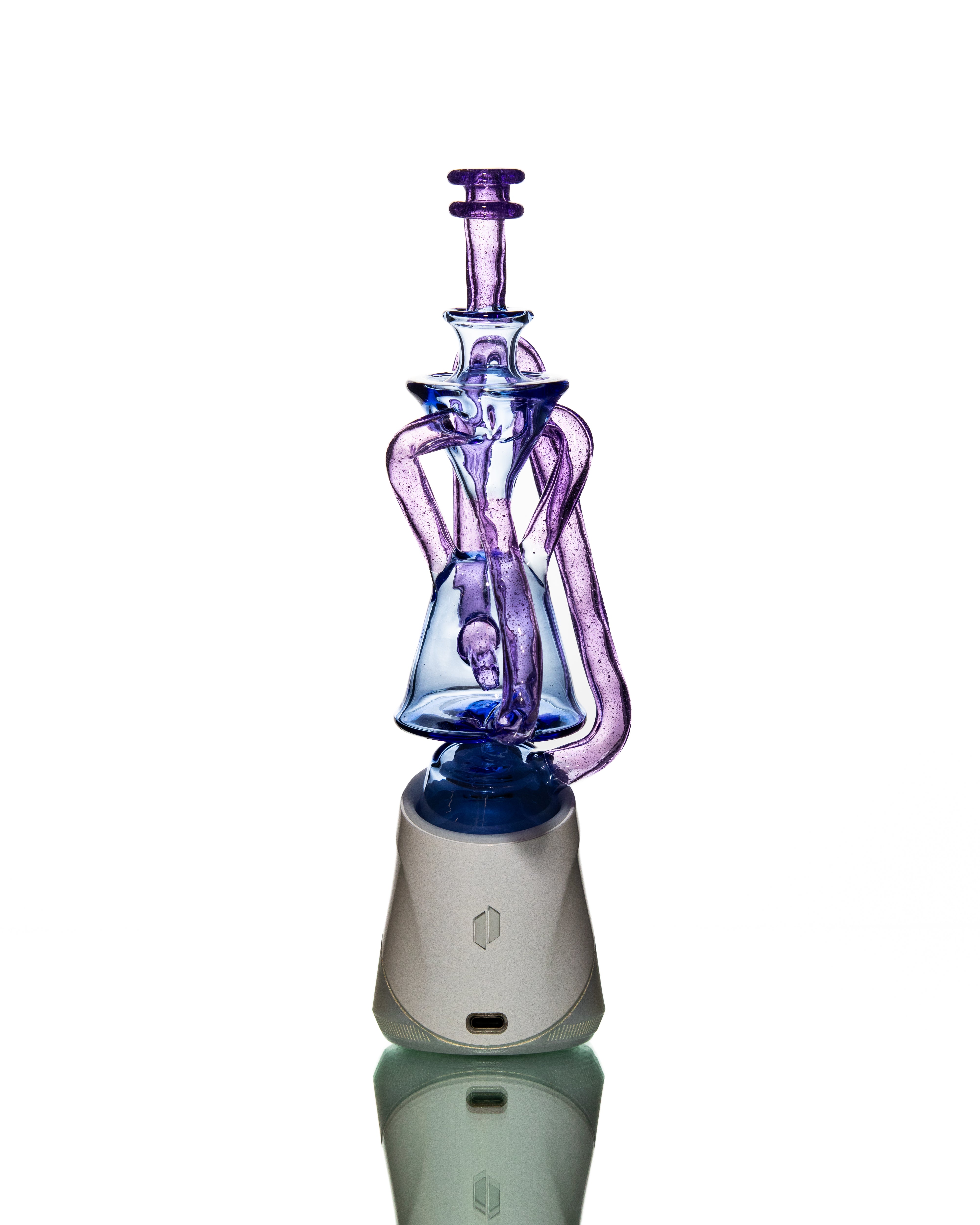 ManChild Glass - Puffco Duel Floater - Blue Dream & Purple Lollipop